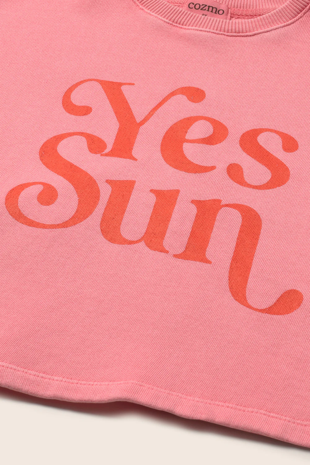 Cotton Fleece Print Puffed Sweatshirt - Image 7