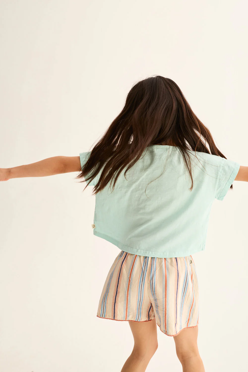 Striped Cotton Shorts - Image 4