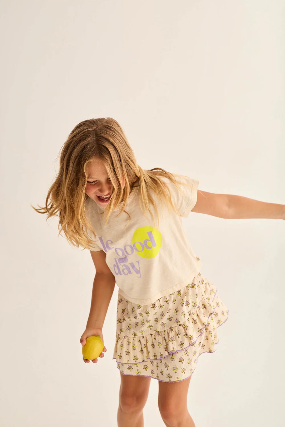 Soft Slub Cotton Print T-Shirt Le Good Day - Image 8