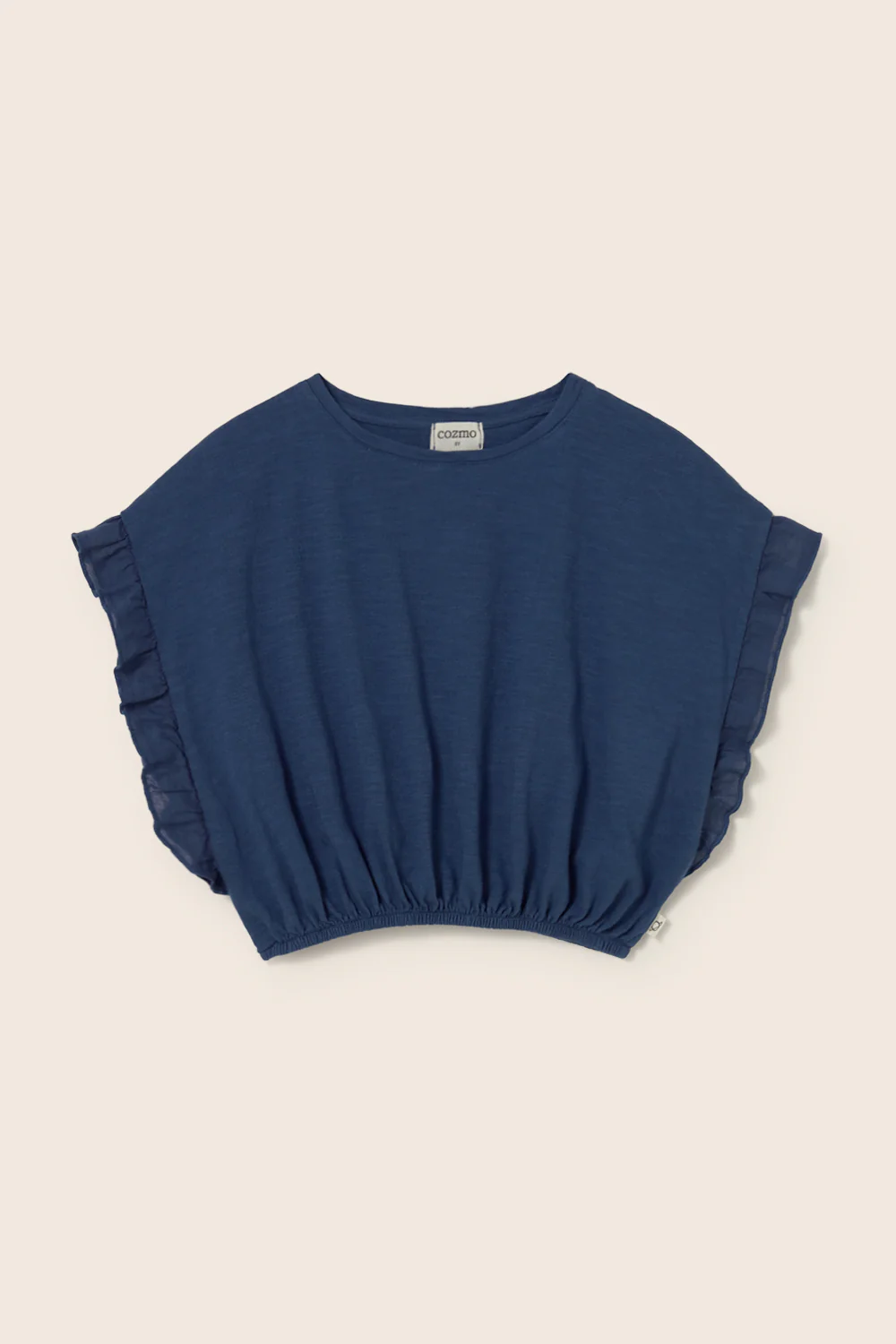 Soft Slub Cotton Ruffle Sleeves T-Shirt - Image 5