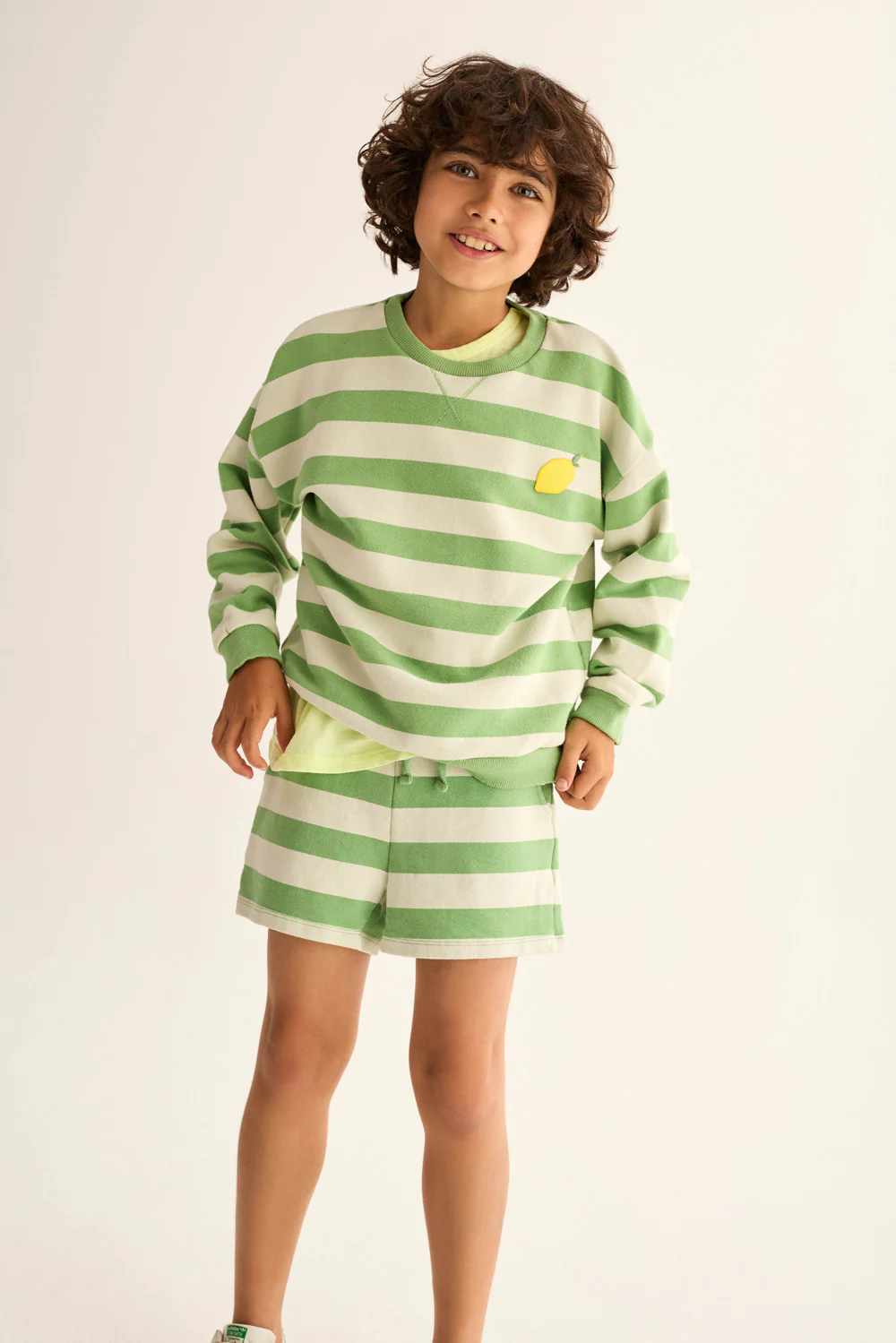 Striped Cotton Fleece Sweatshirt - Image 5