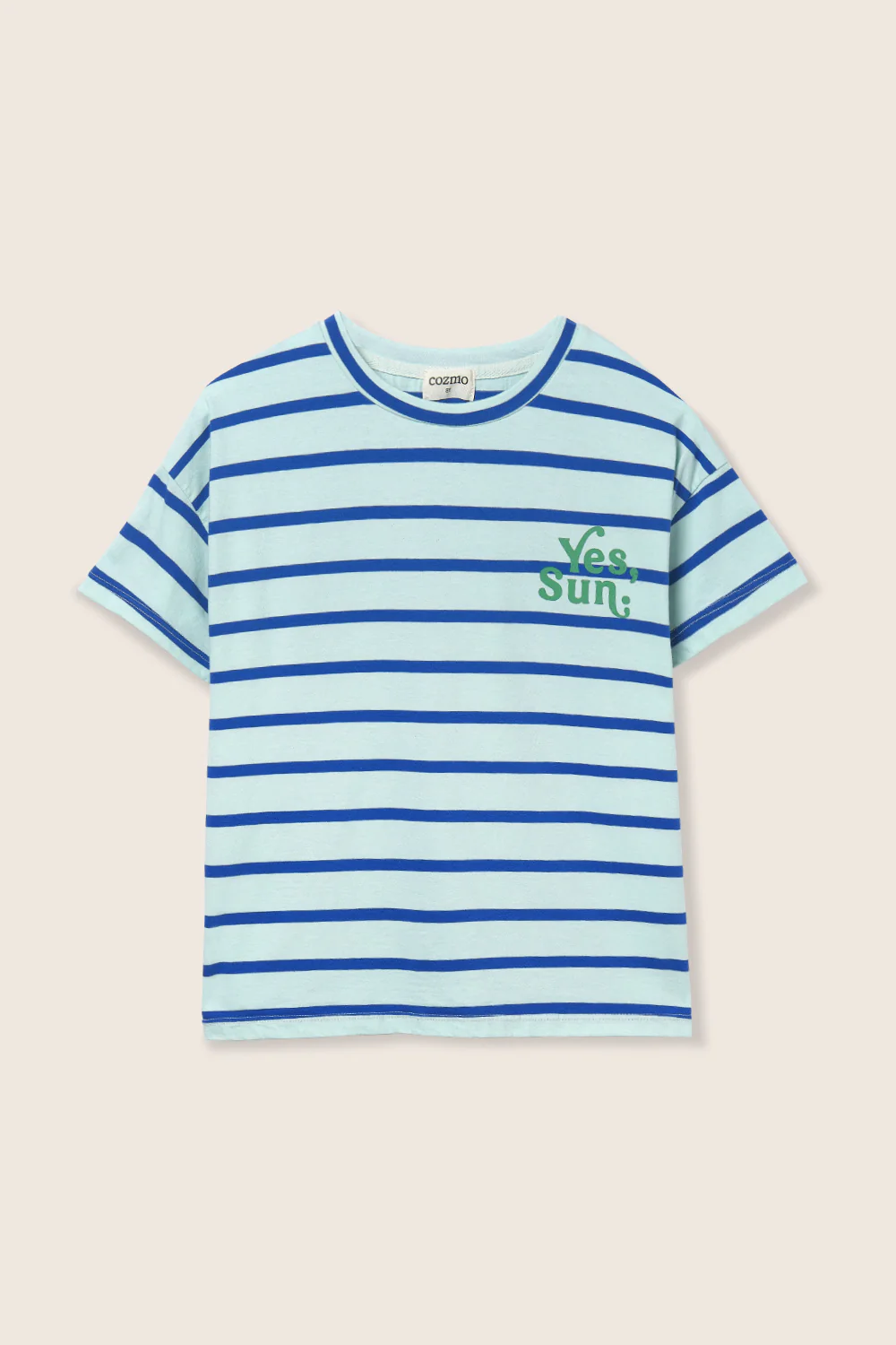 Striped Jersey Cotton Print T-Shirt - Image 4