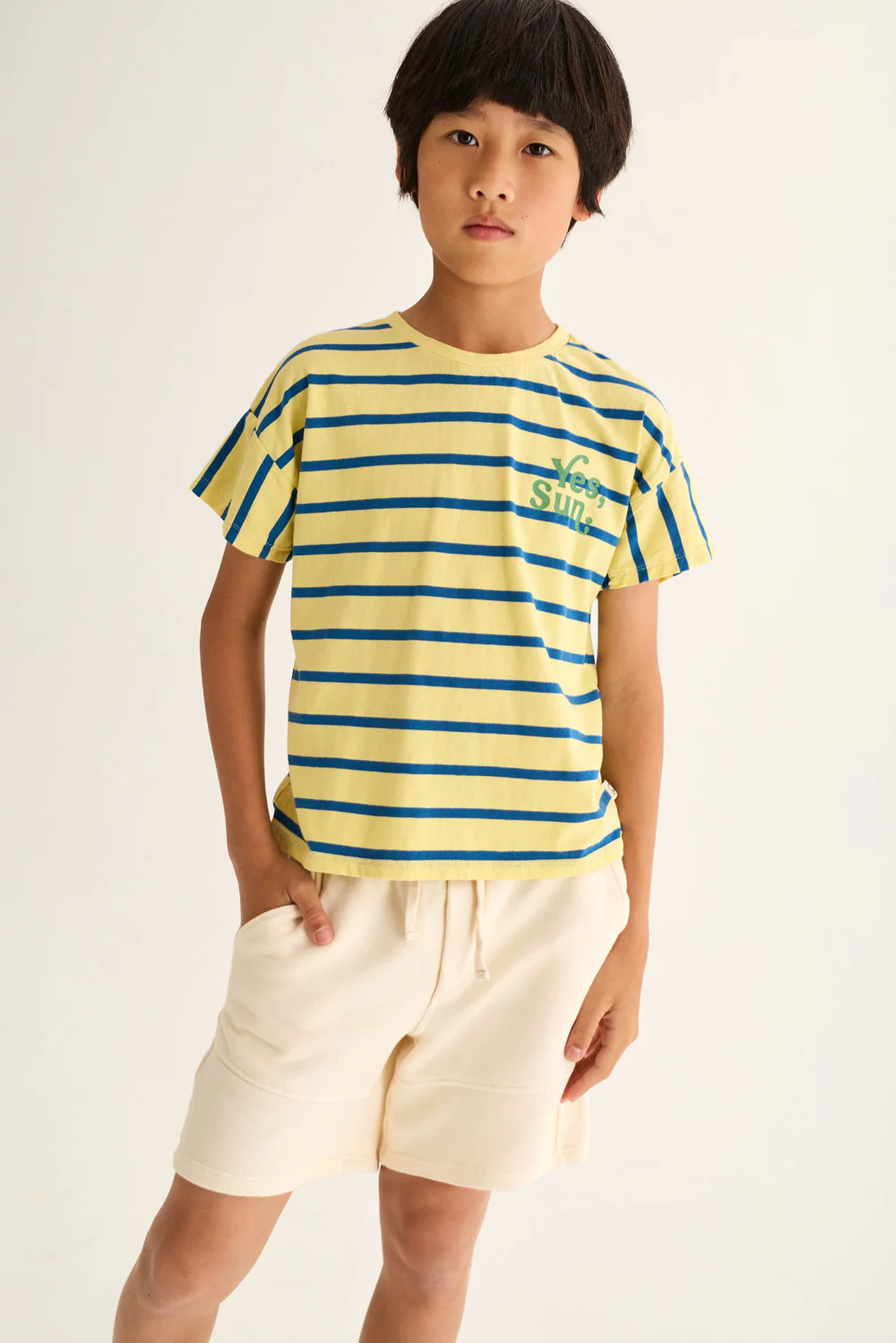 Striped Jersey Cotton Print T-Shirt - Image 7