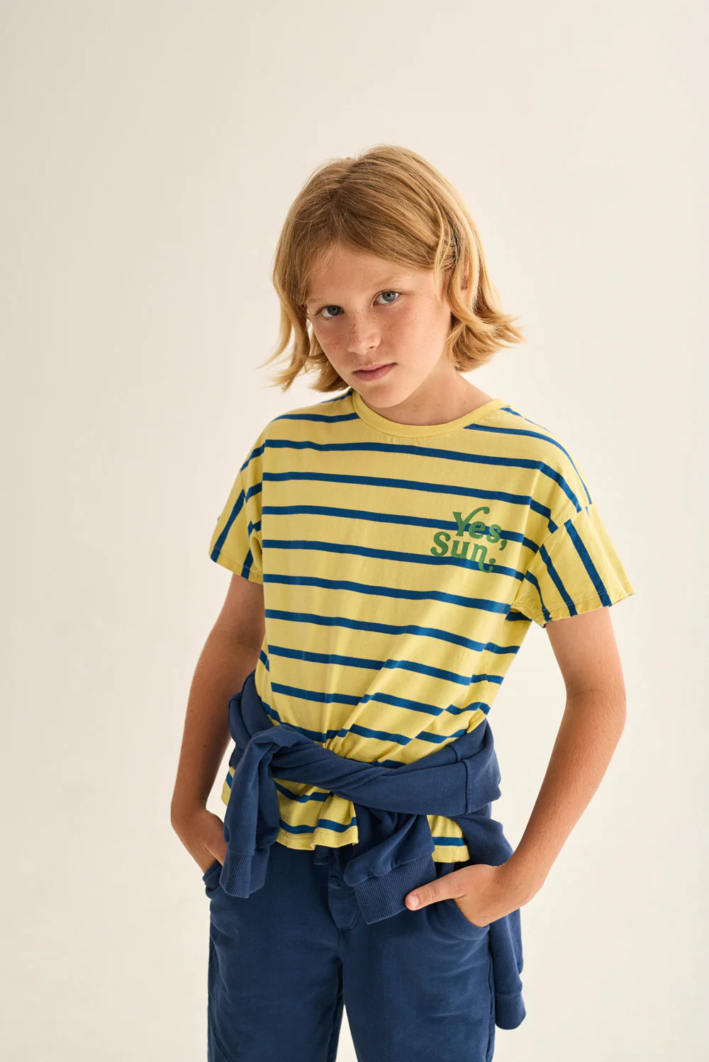 Striped Jersey Cotton Print T-Shirt - Image 8