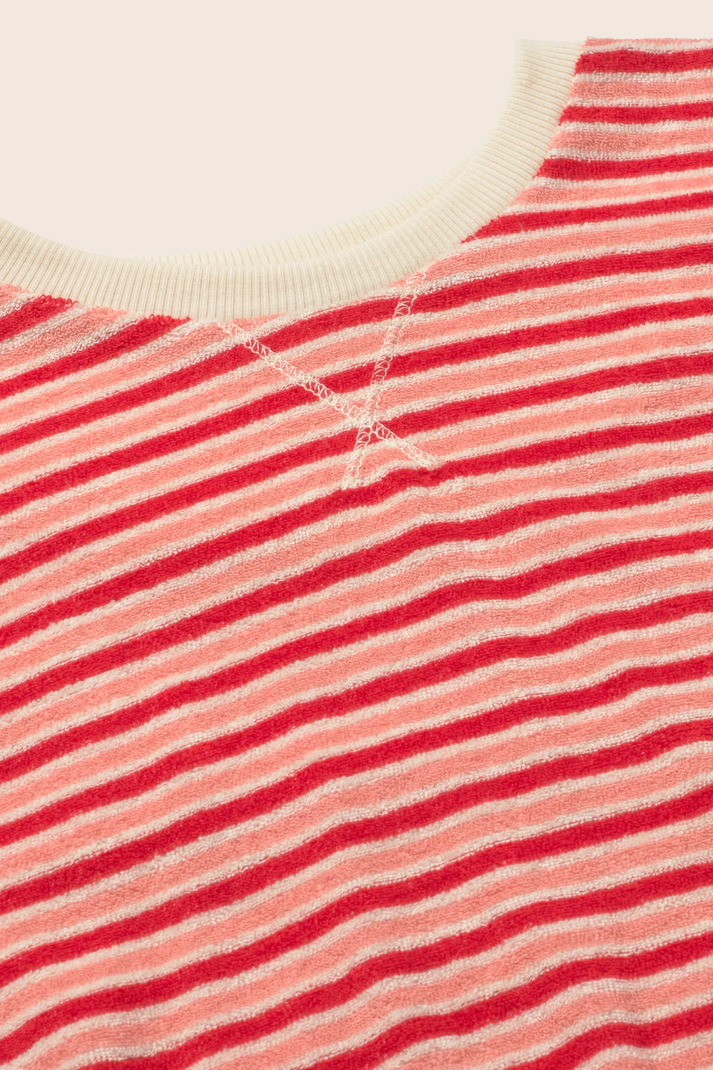 Striped Terry Cloth Sweatshirt - Image 4