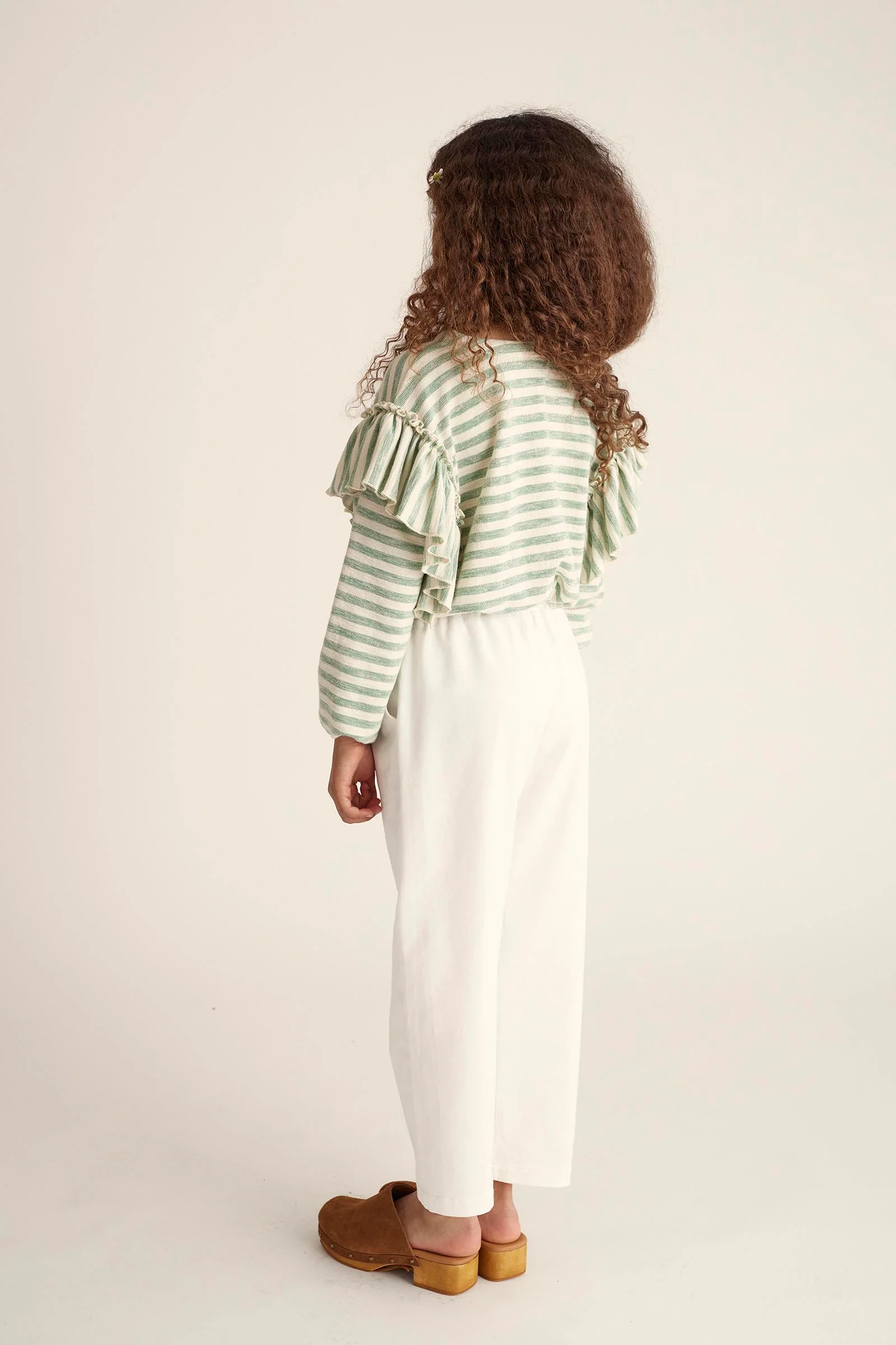 LIGHT TWILL WIDE LEG PANTS - PAOLA - Image 6