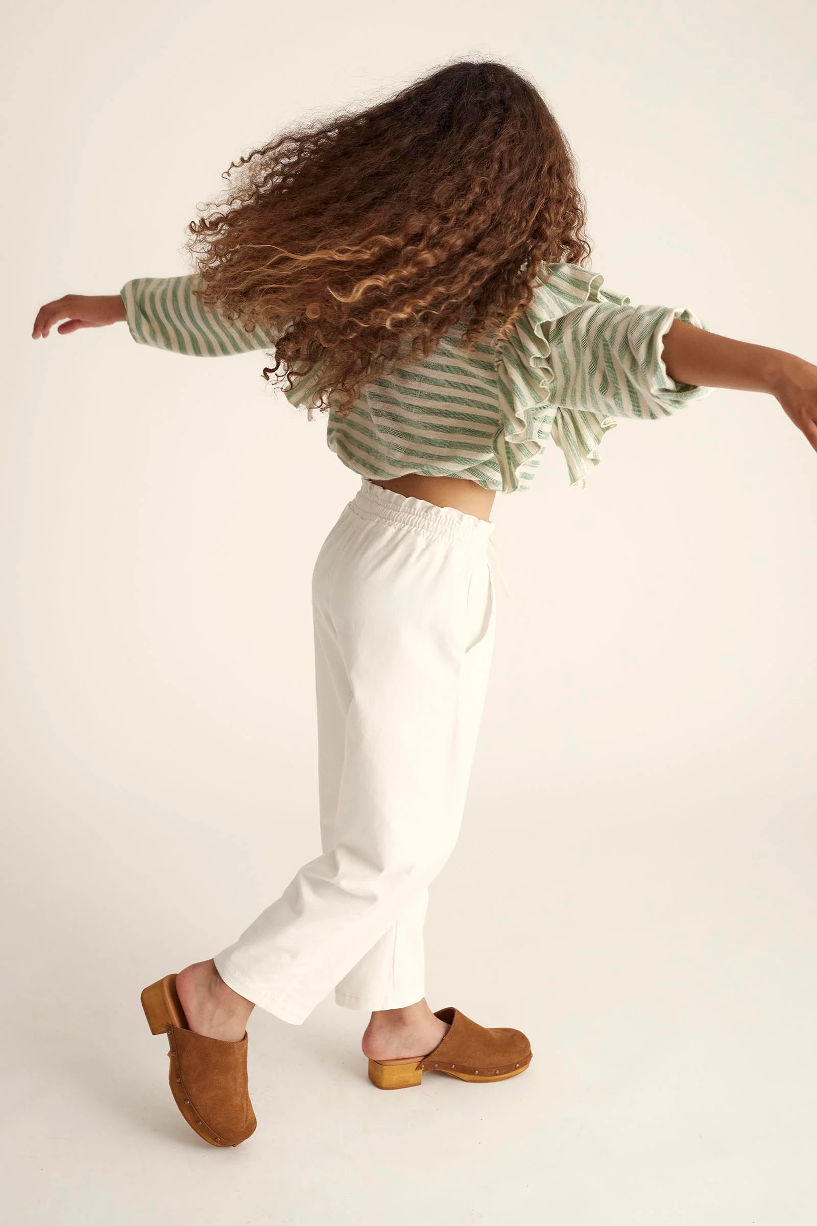 LIGHT TWILL WIDE LEG PANTS - PAOLA - Image 7