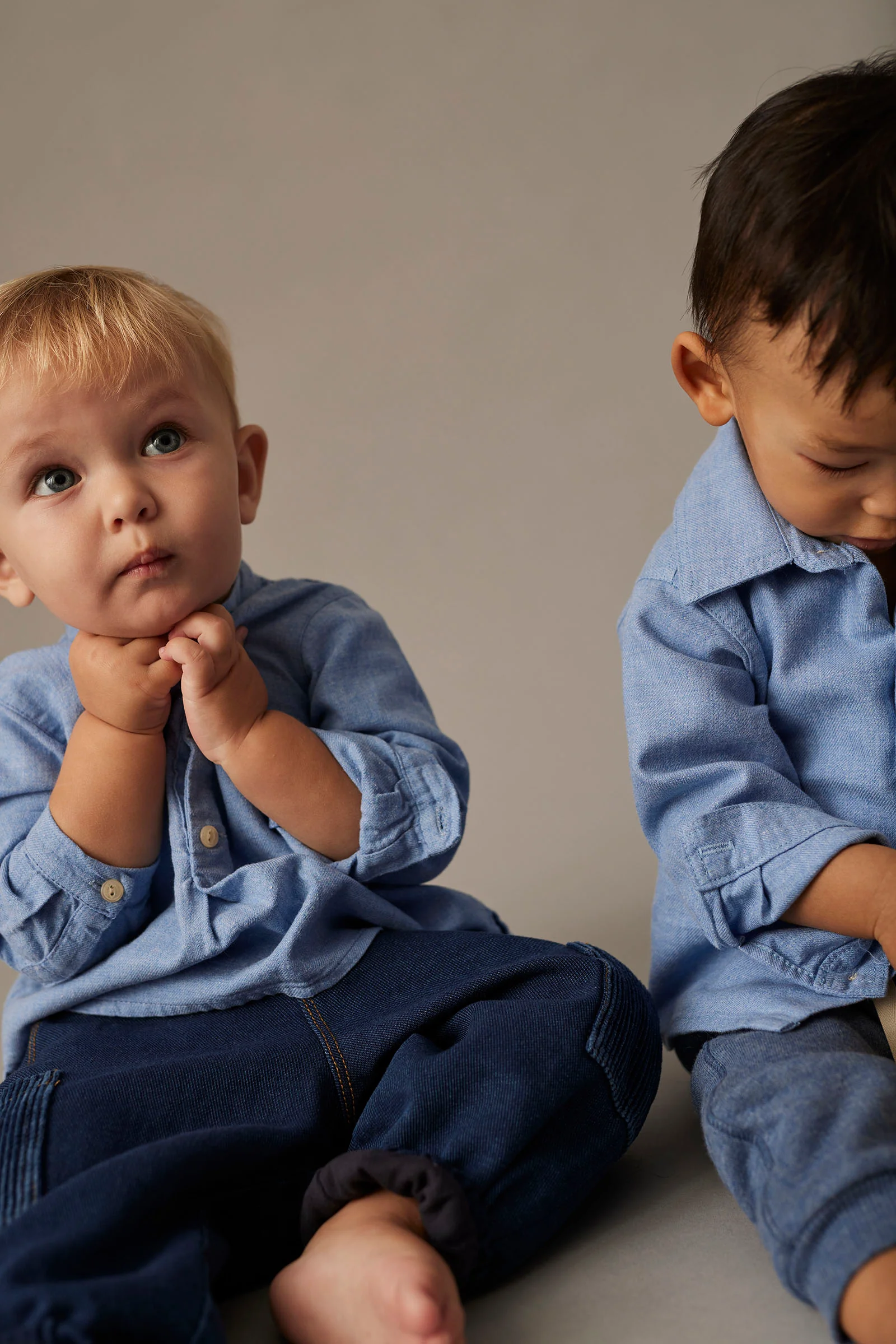 Mélange Flannel Baby Shirt - Dublin - Image 3