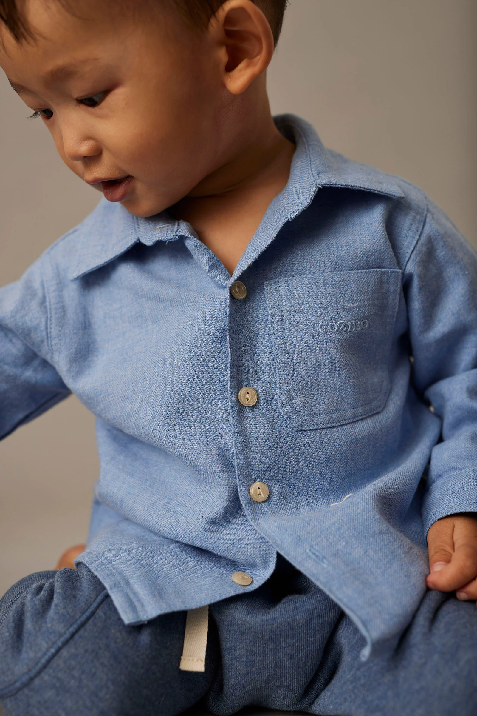 Mélange Flannel Baby Shirt - Dublin - Image 6