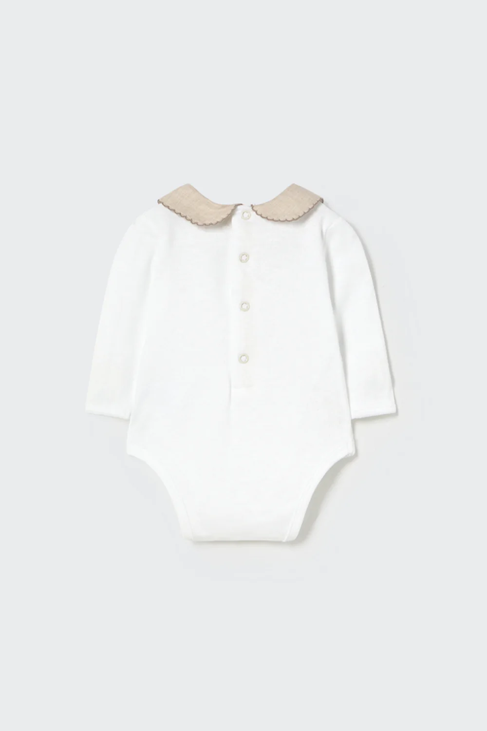 Mélange Flannel Newborn Bodysuit - Piana - Image 2