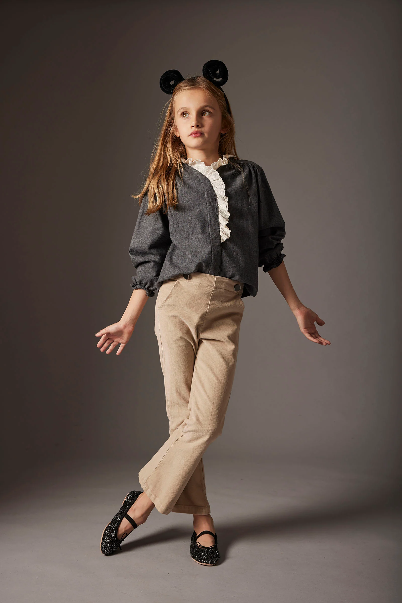 Mélange Flannel Blouse - Malaca