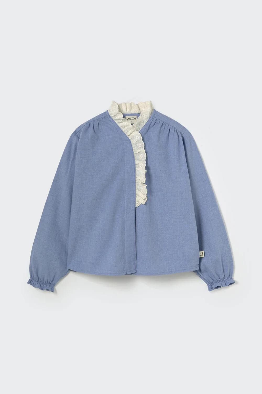 Mélange Flannel Blouse - Malaca - Image 4