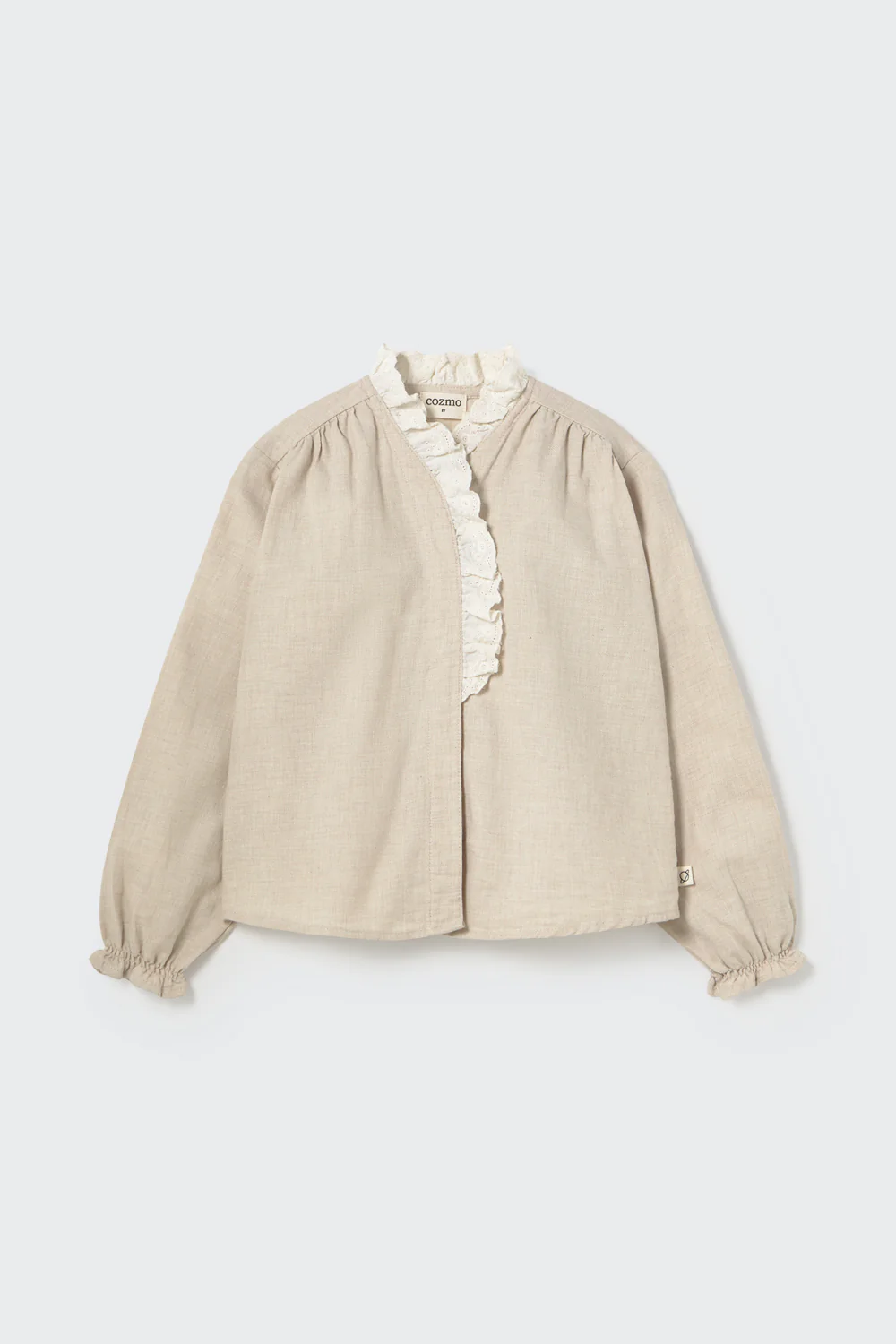 Mélange Flannel Blouse - Malaca - Image 5