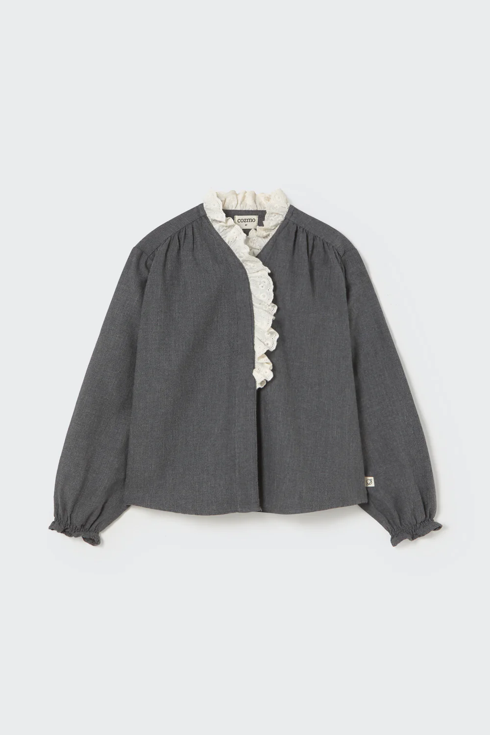 Mélange Flannel Blouse - Malaca - Image 7