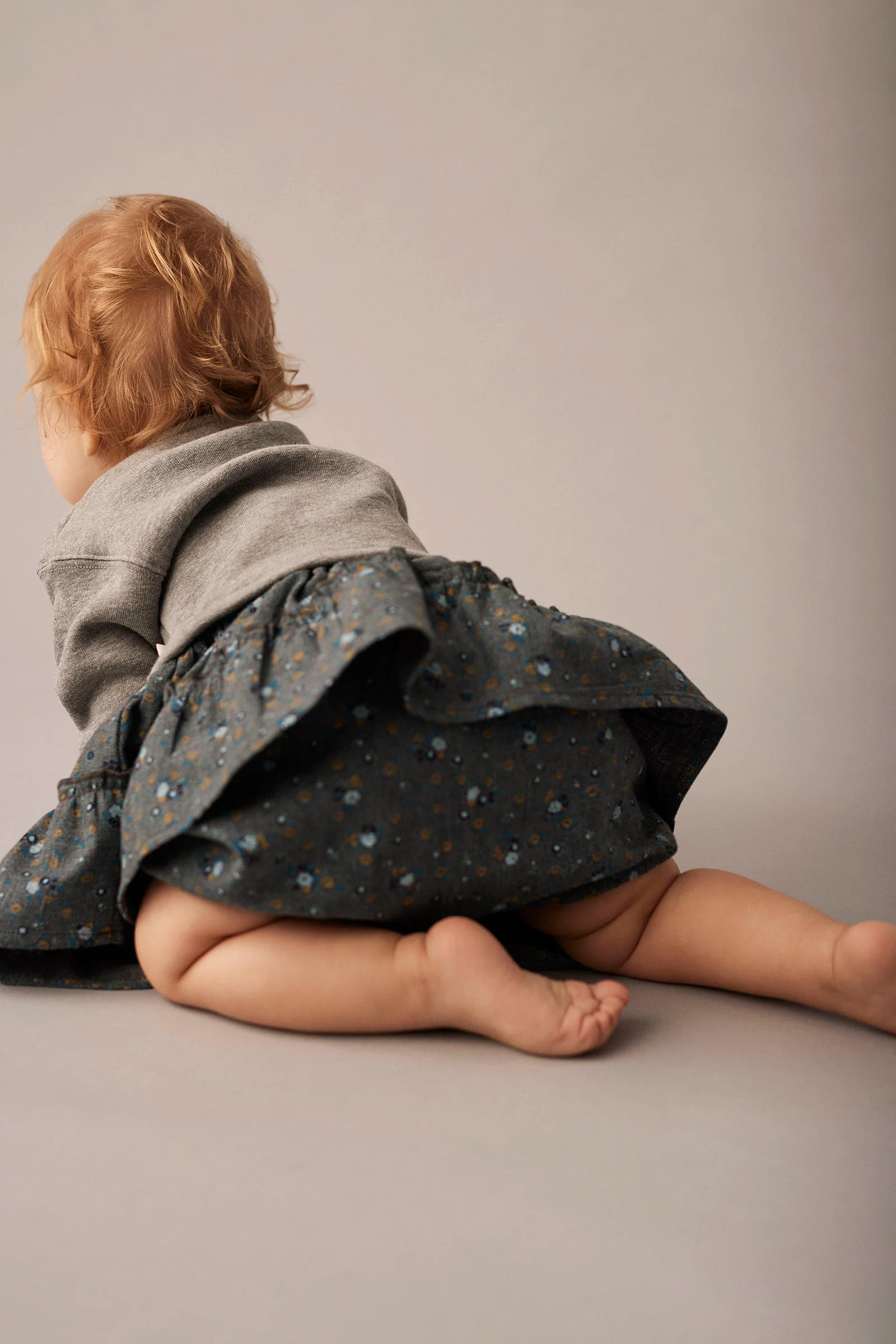 Mélange Fleece Baby Dress - Viena - Image 2