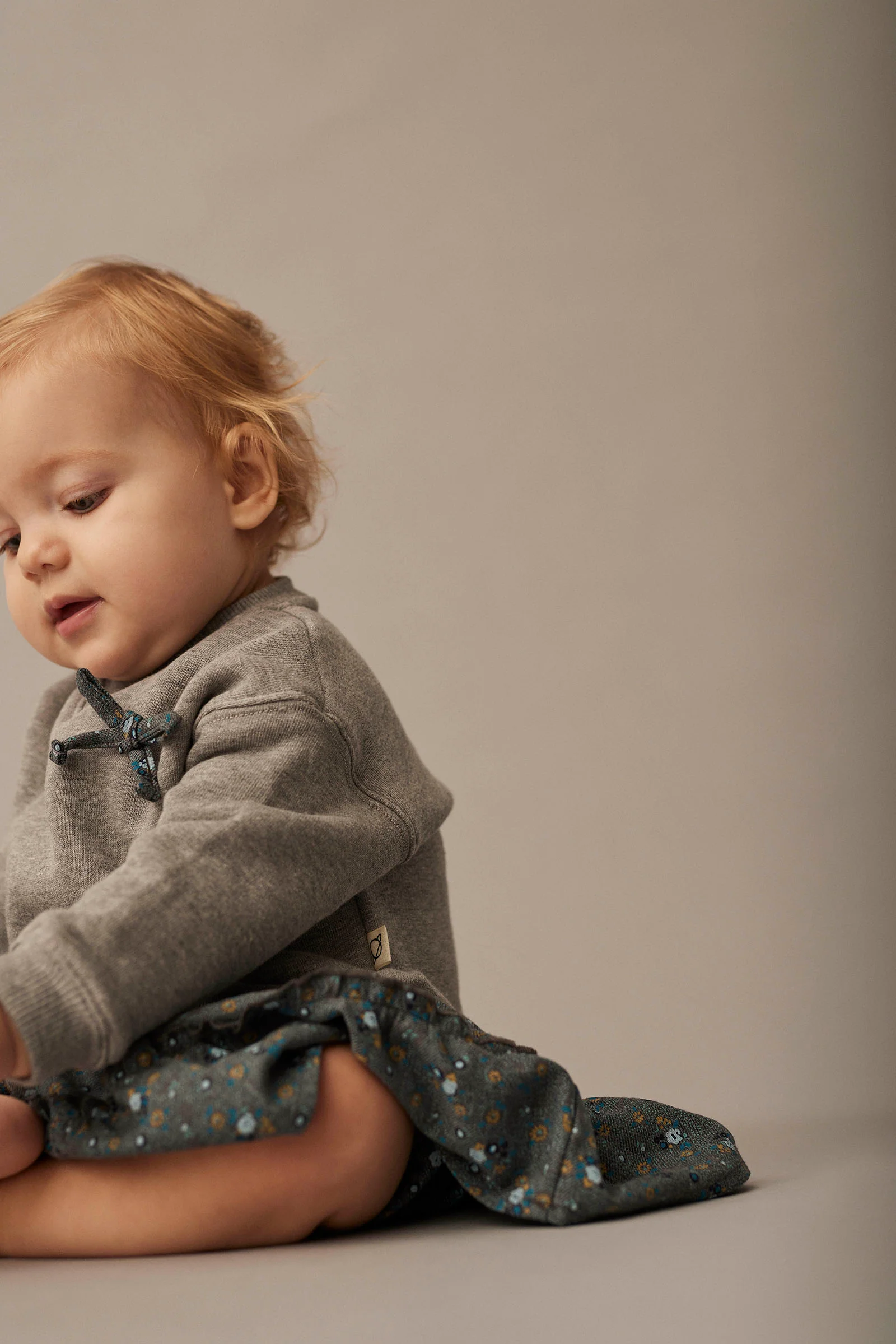 Mélange Fleece Baby Dress - Viena - Image 3