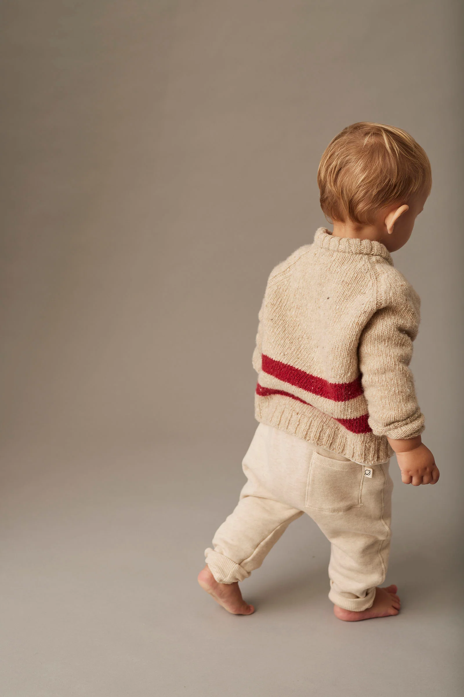 Mélange Fleece Baby Pants - Louis - Image 2
