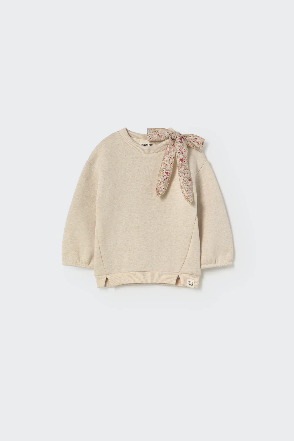 Mélange Fleece Bow Baby Sweatshirt - Suecia - Image 2