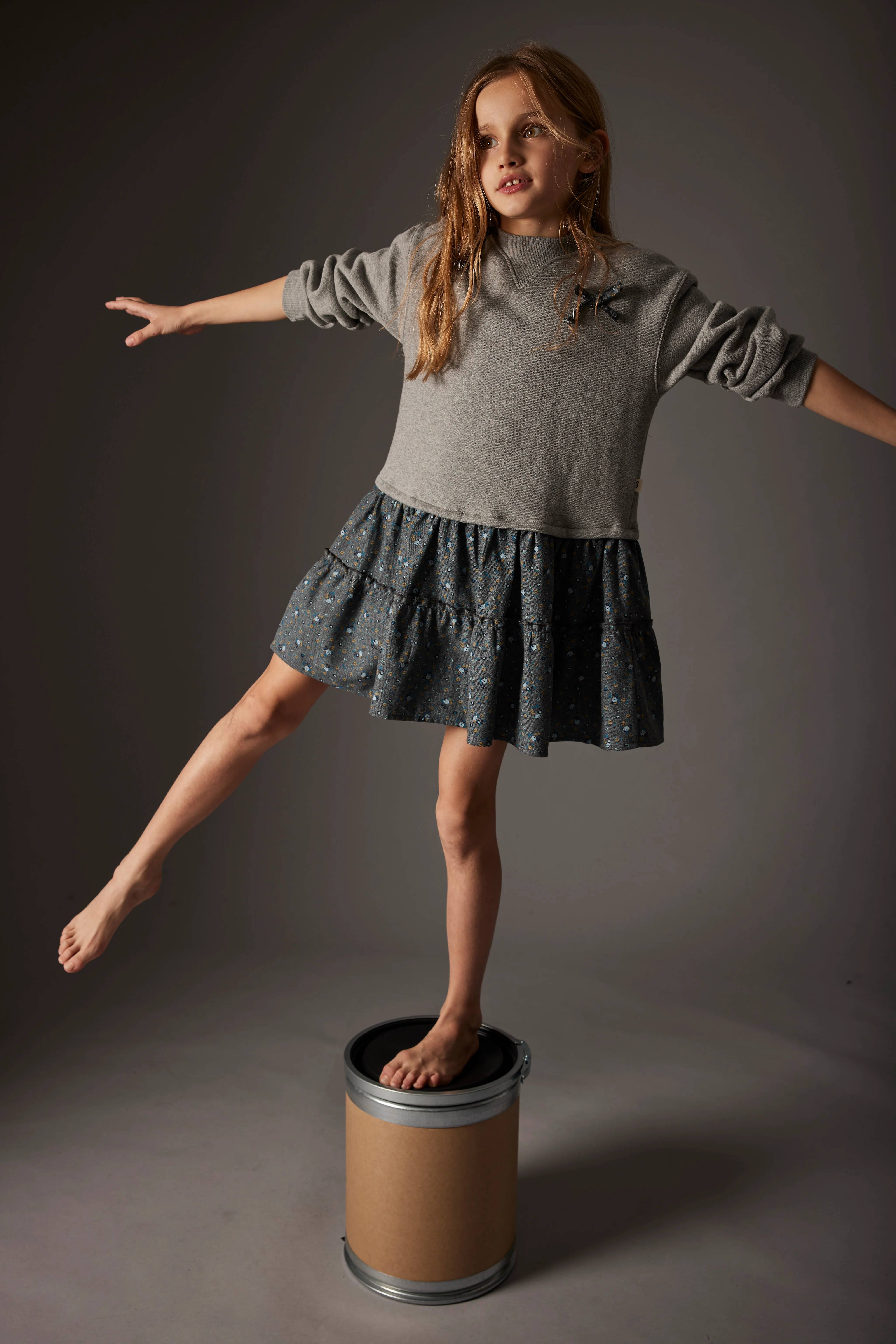 Mélange Fleece Dress - Viena - Image 3