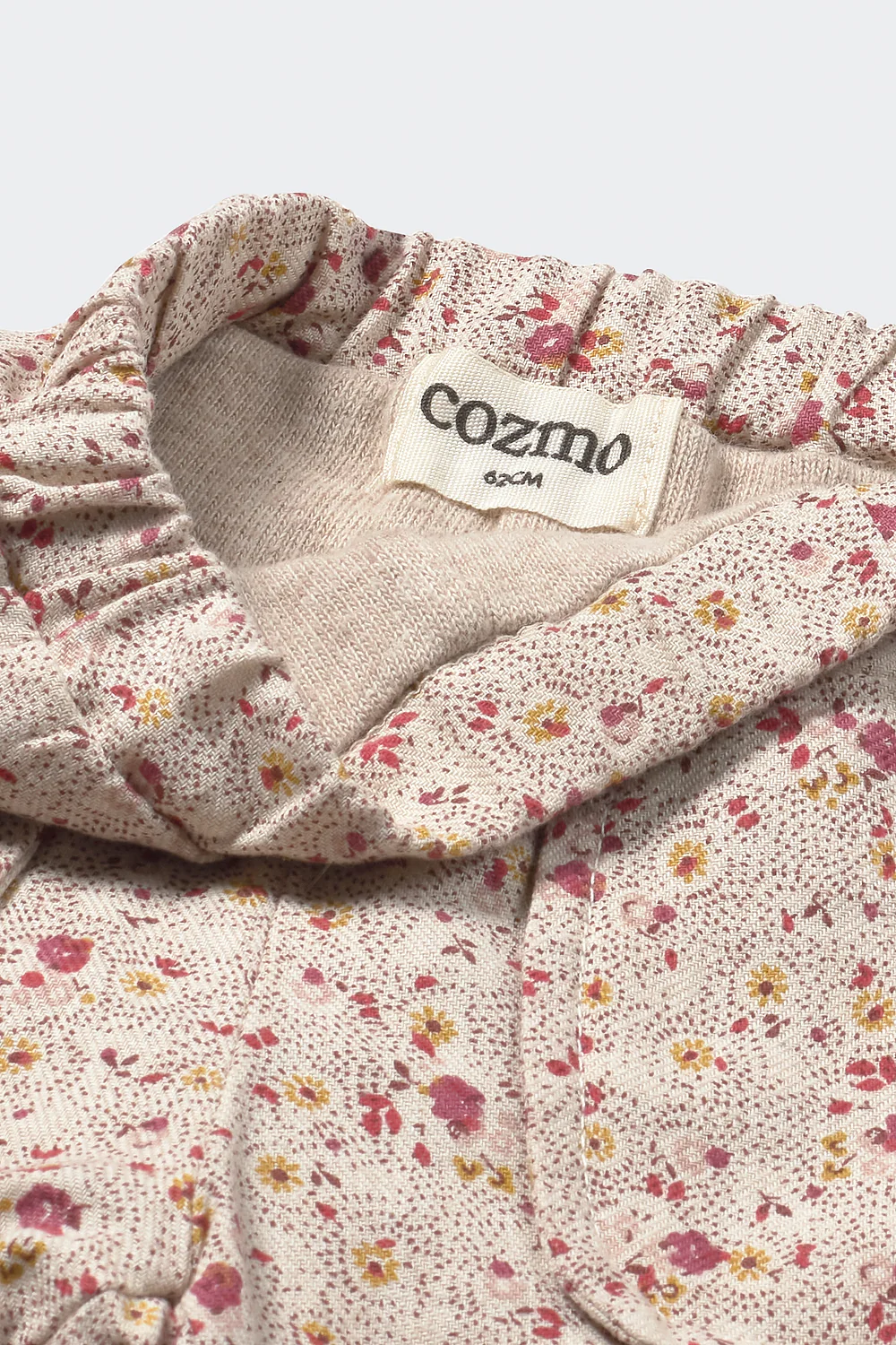Mélange Floral Flannel Newborn Pants - Bardi - Image 2