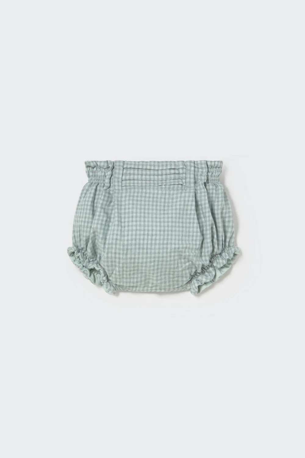 Mini Gingham Flannel Newborn Bloomers - Fano