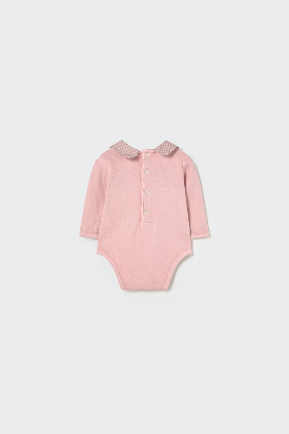 Mini Gingham Flannel Newborn Bodysuit - Piana