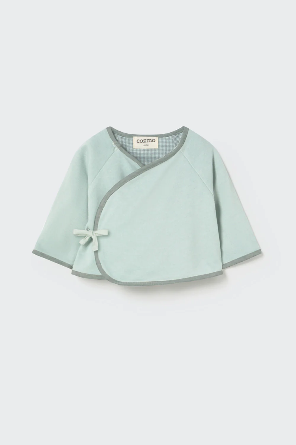 Mini Gingham Flannel Newborn Top - Denis