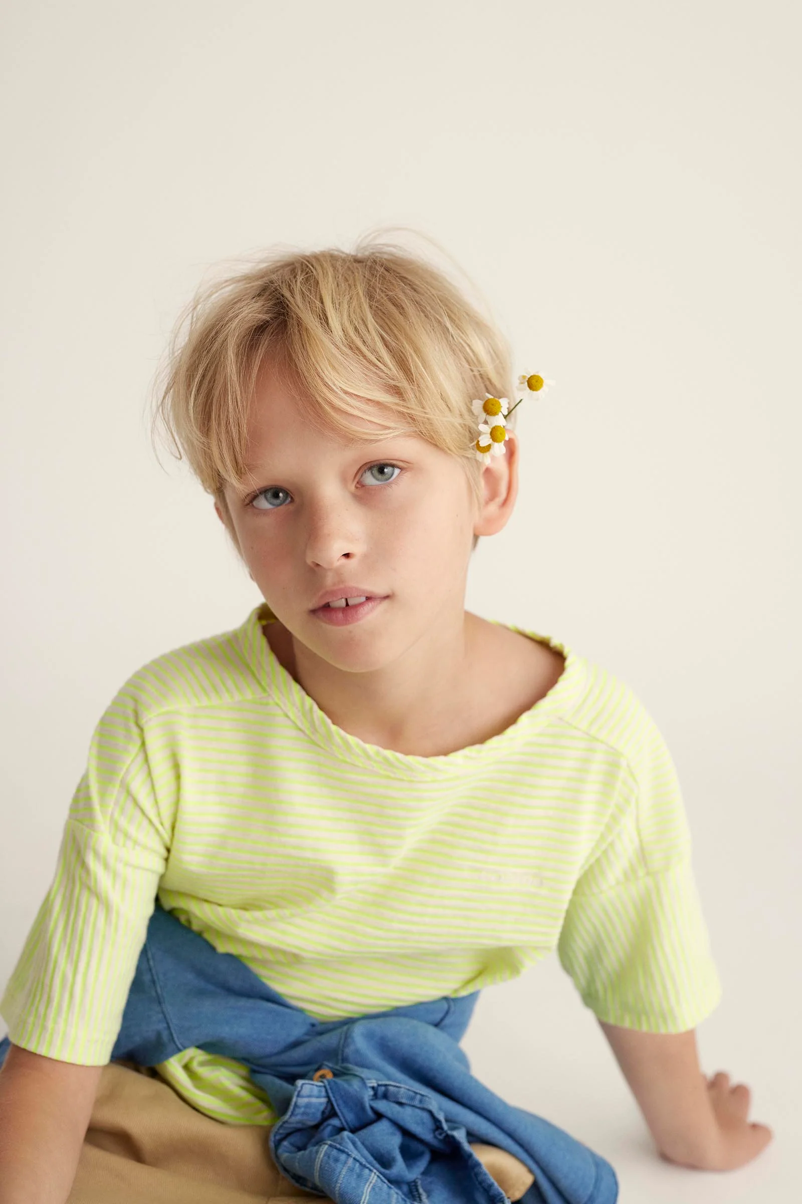NEON ORGANIC SLUB STRIPES BOY LOOK - Image 3