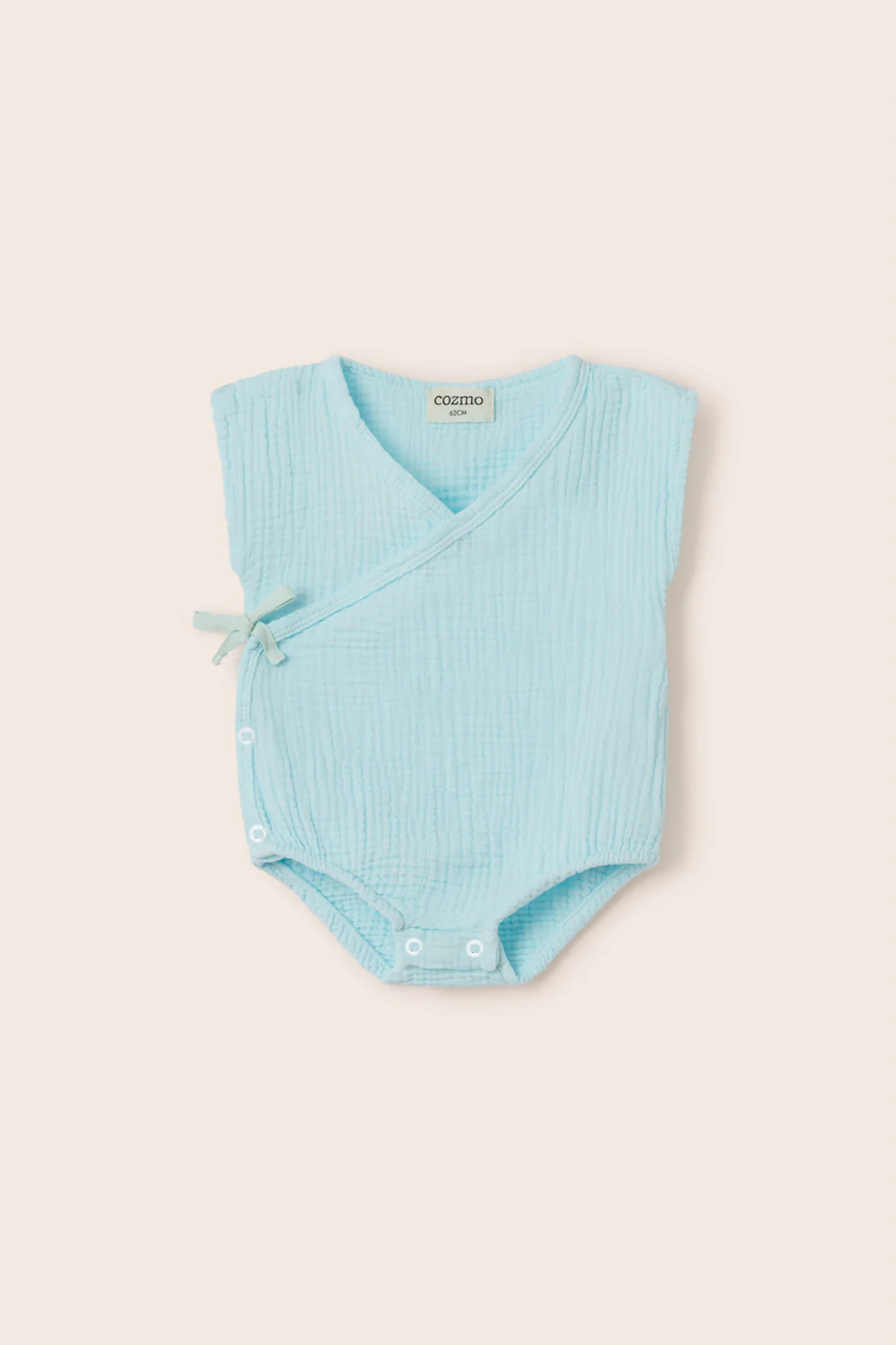 Soft Gauze Cotton Newborn Bodysuit - Image 4