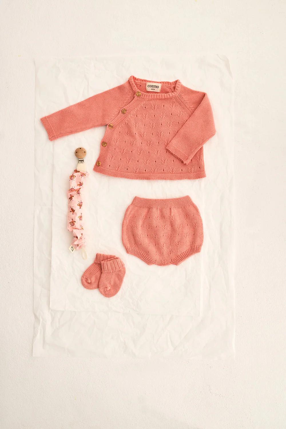 Openwork Tricot Newborn Bloomers - Image 5