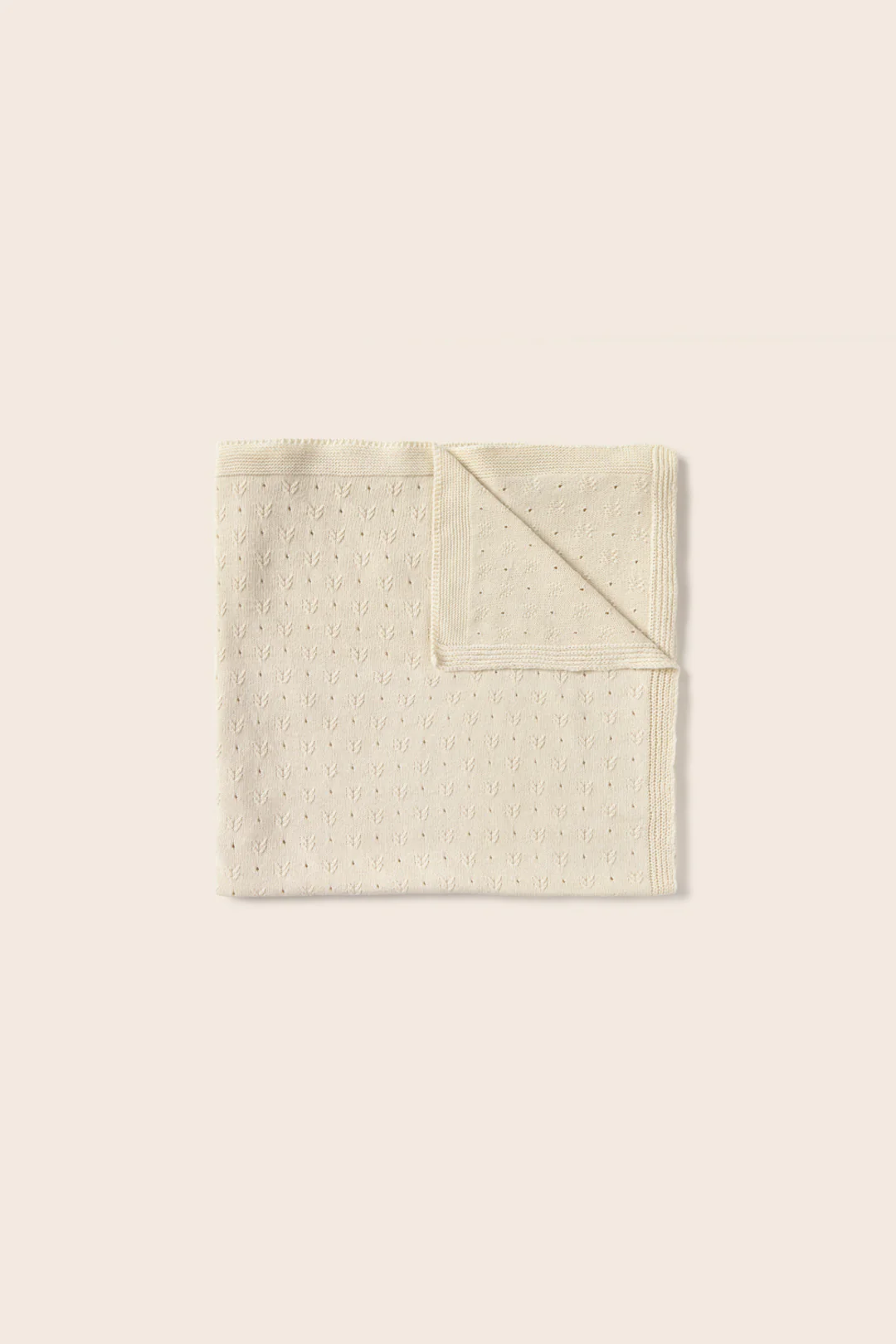 Openwork Tricot Newborn Blanket - Image 4
