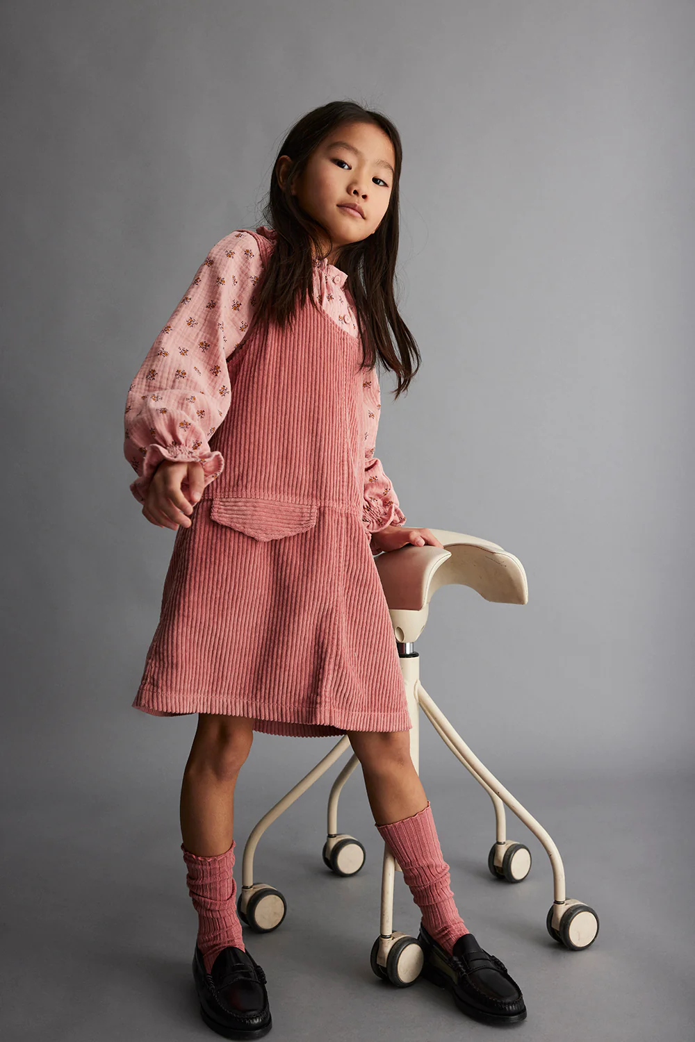 ORGANIC CORDUROY PINAFORE DRESS - Image 4