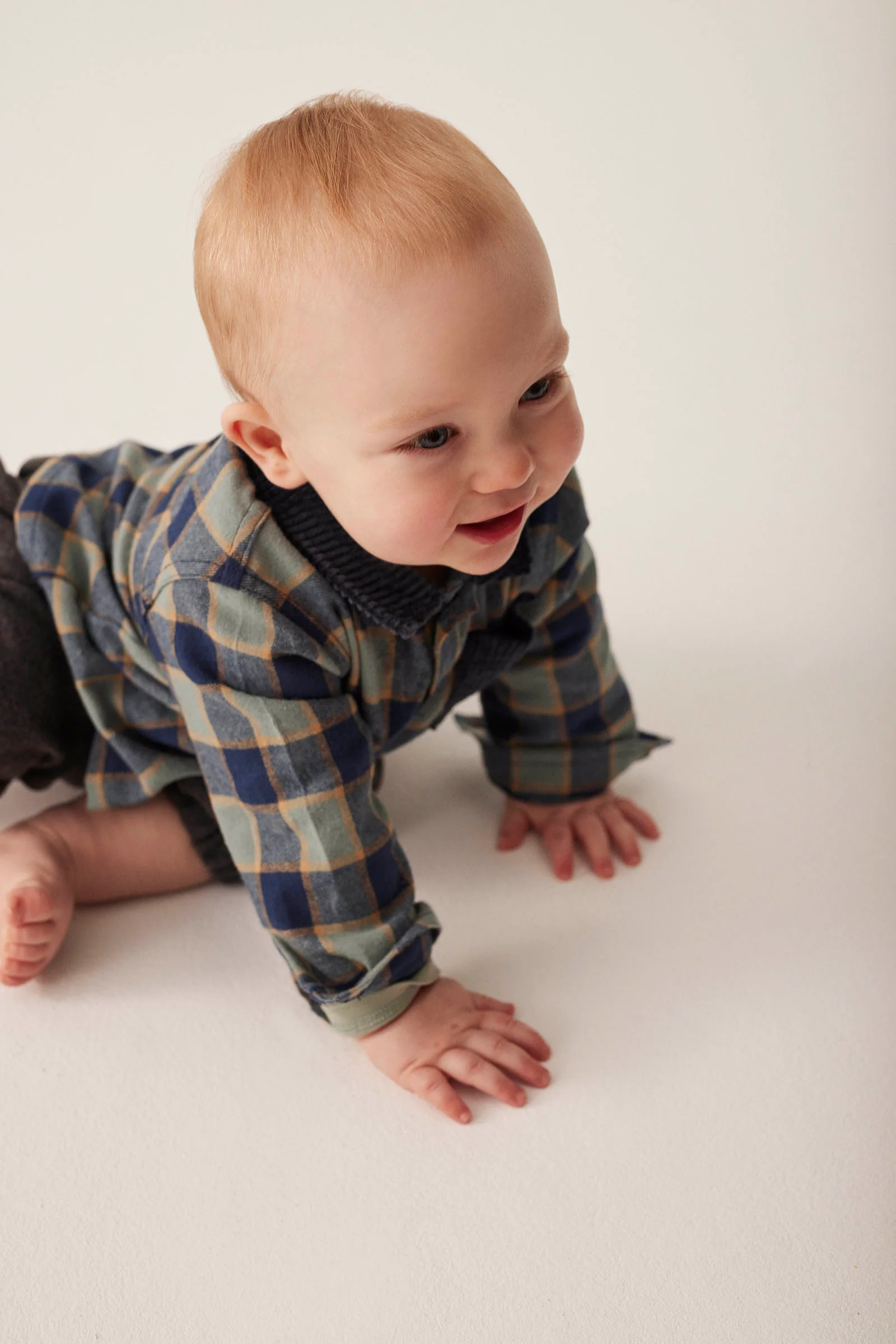 Organic Cotton Check Flannel Baby Shirt - Tokio - Image 6