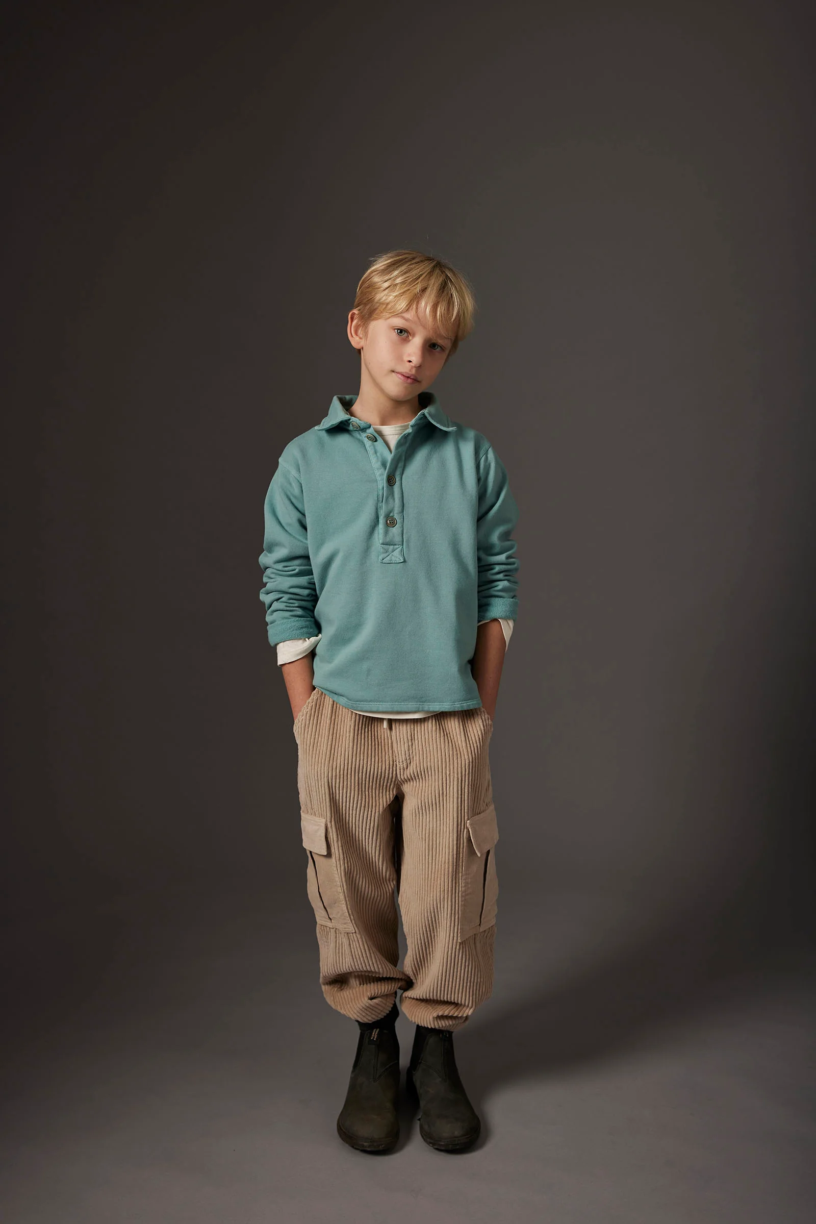 Organic Cotton Fleece Collar Sweatshirt - Cali - Image 5