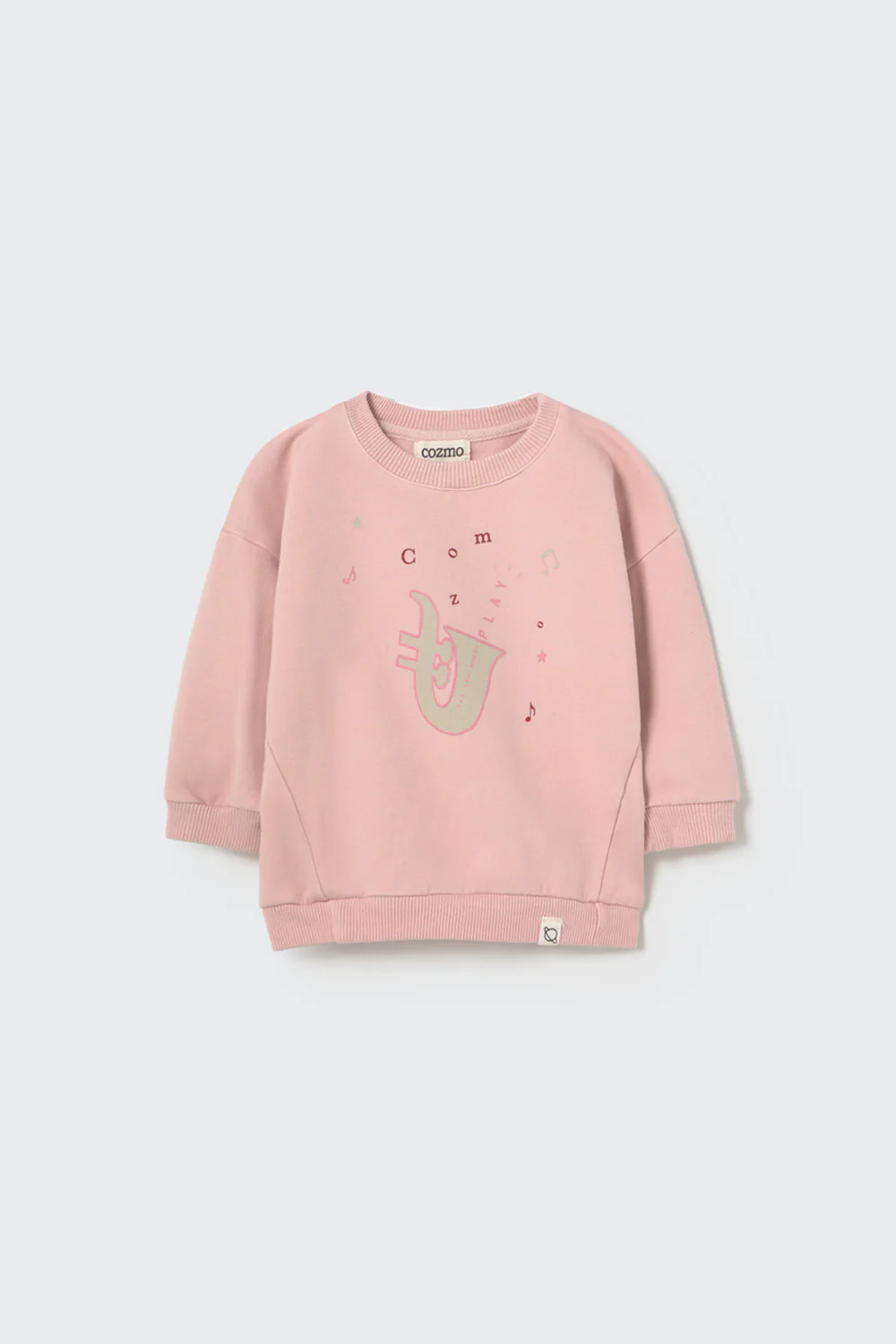 Organic Cotton Fleece Print Baby Sweatshirt - Kelly - Image 2