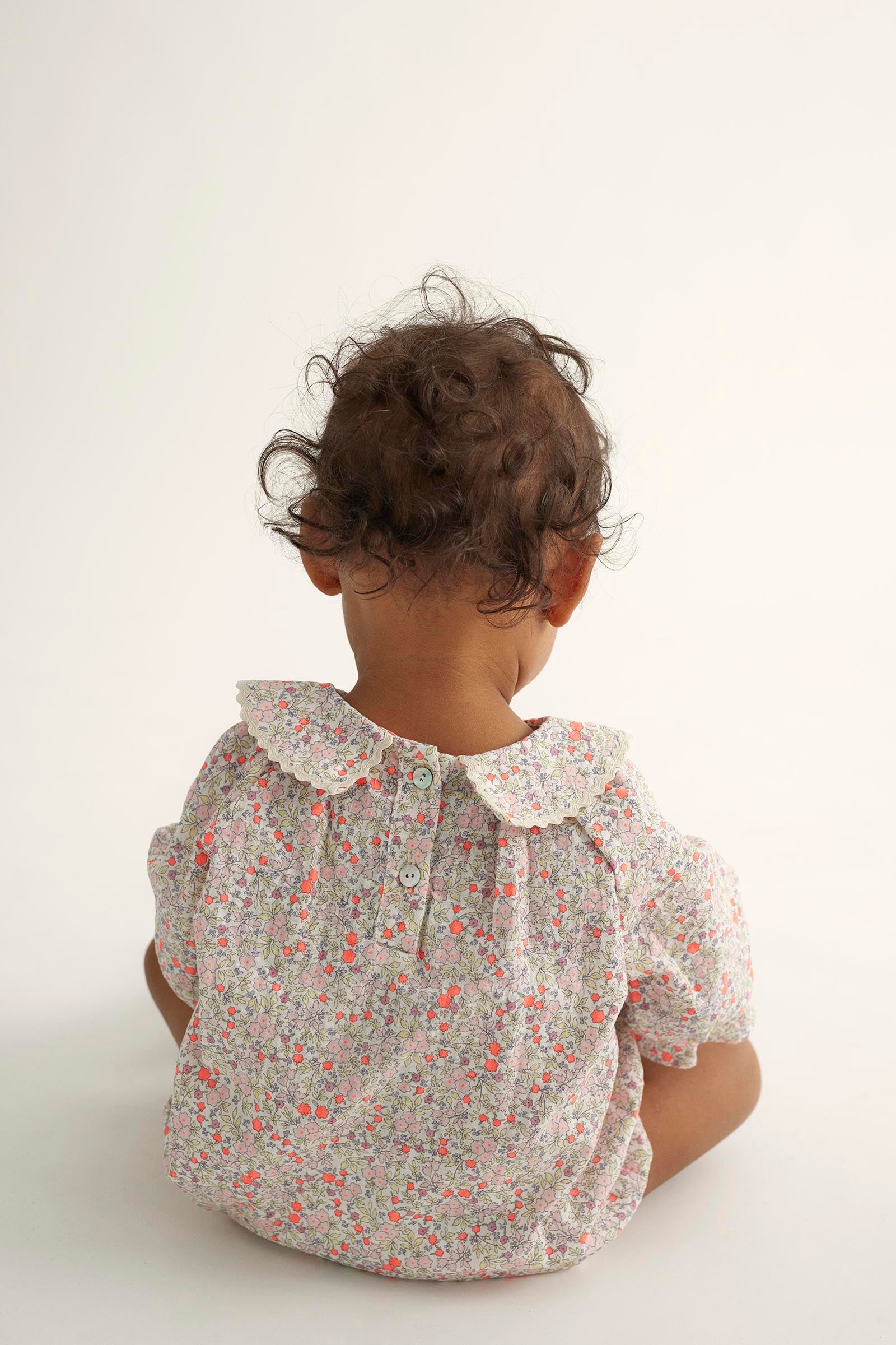 ORGANIC FLORAL BABY ROMPER - ELSA - Image 3