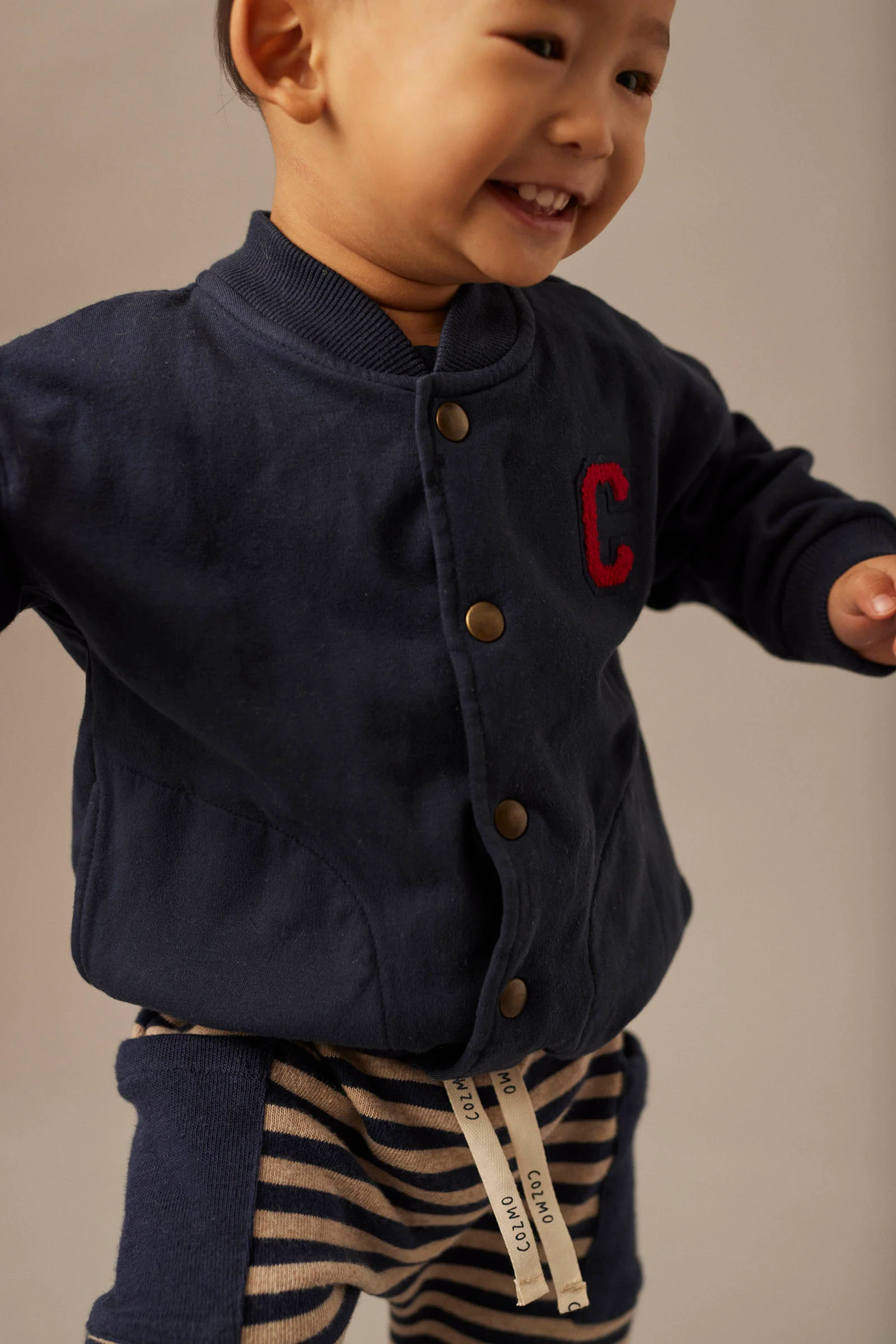 Organic Cotton Fleece Baby Cardigan Sweater - Berlin - Image 2