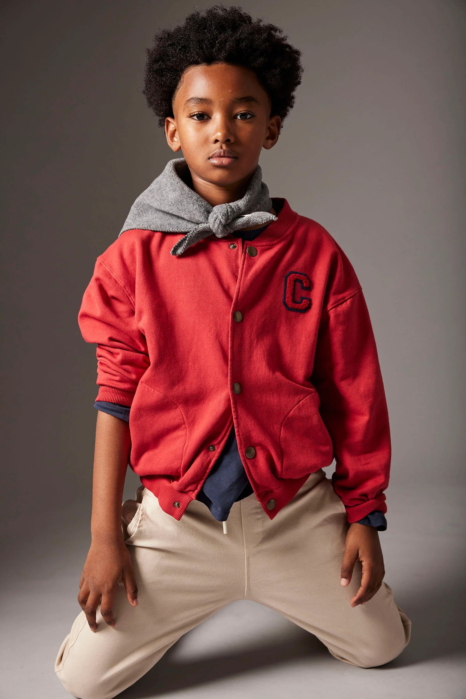 Organic Cotton Fleece Cardigan Sweater - Berlin