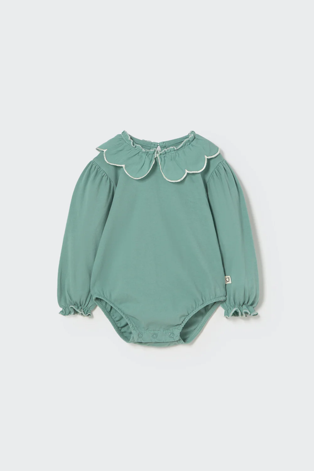 Organic Cotton Soft Warm Jersey Baby Bodysuit - Palma - Image 2