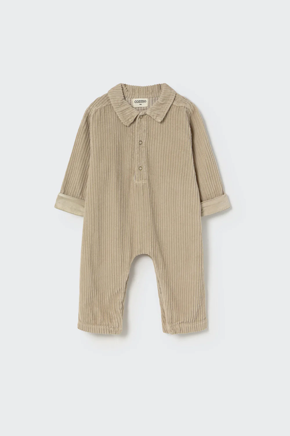 Organic Cotton Wide Corduroy Baby Jumpsuit - Trento - Image 3