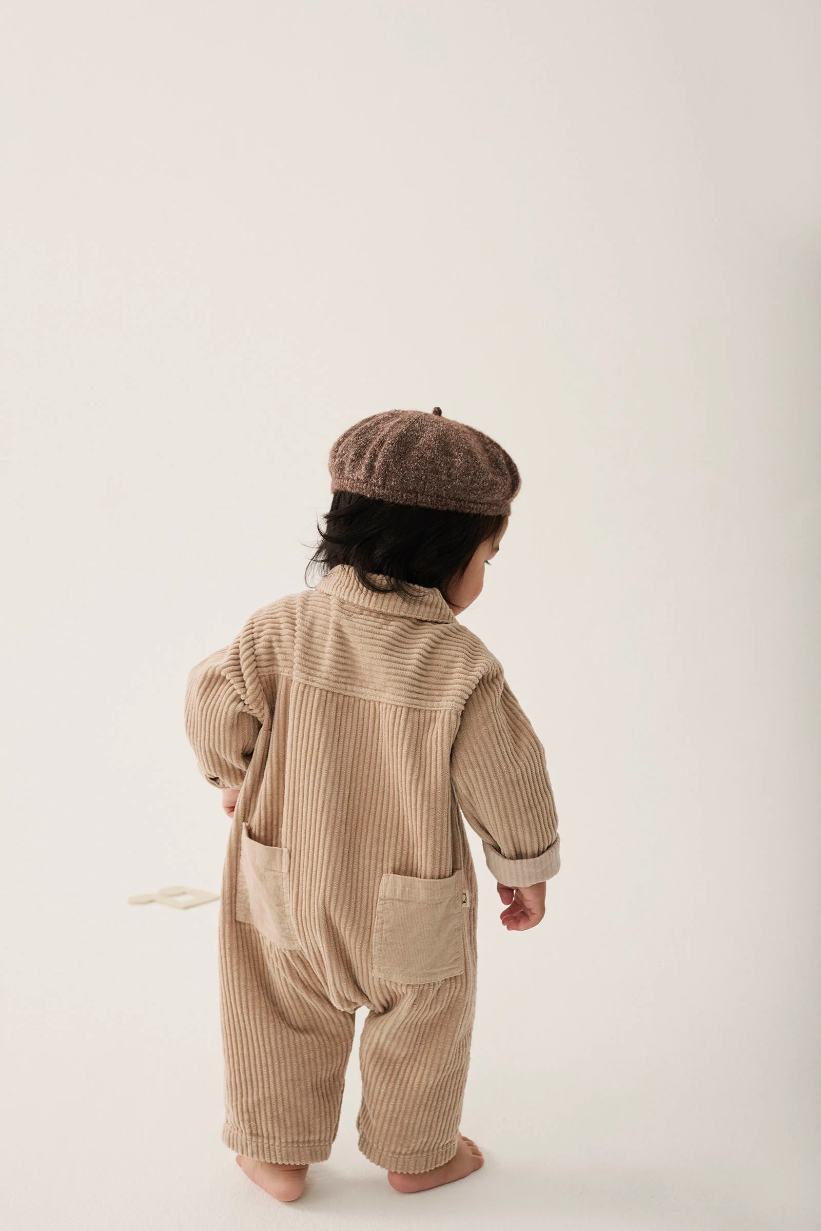 Organic Cotton Wide Corduroy Baby Jumpsuit - Trento - Image 6