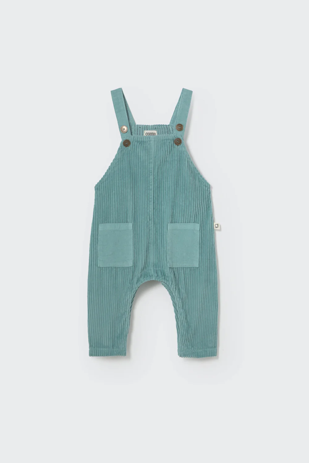 Organic Cotton Wide Corduroy Baby Overalls - Dax
