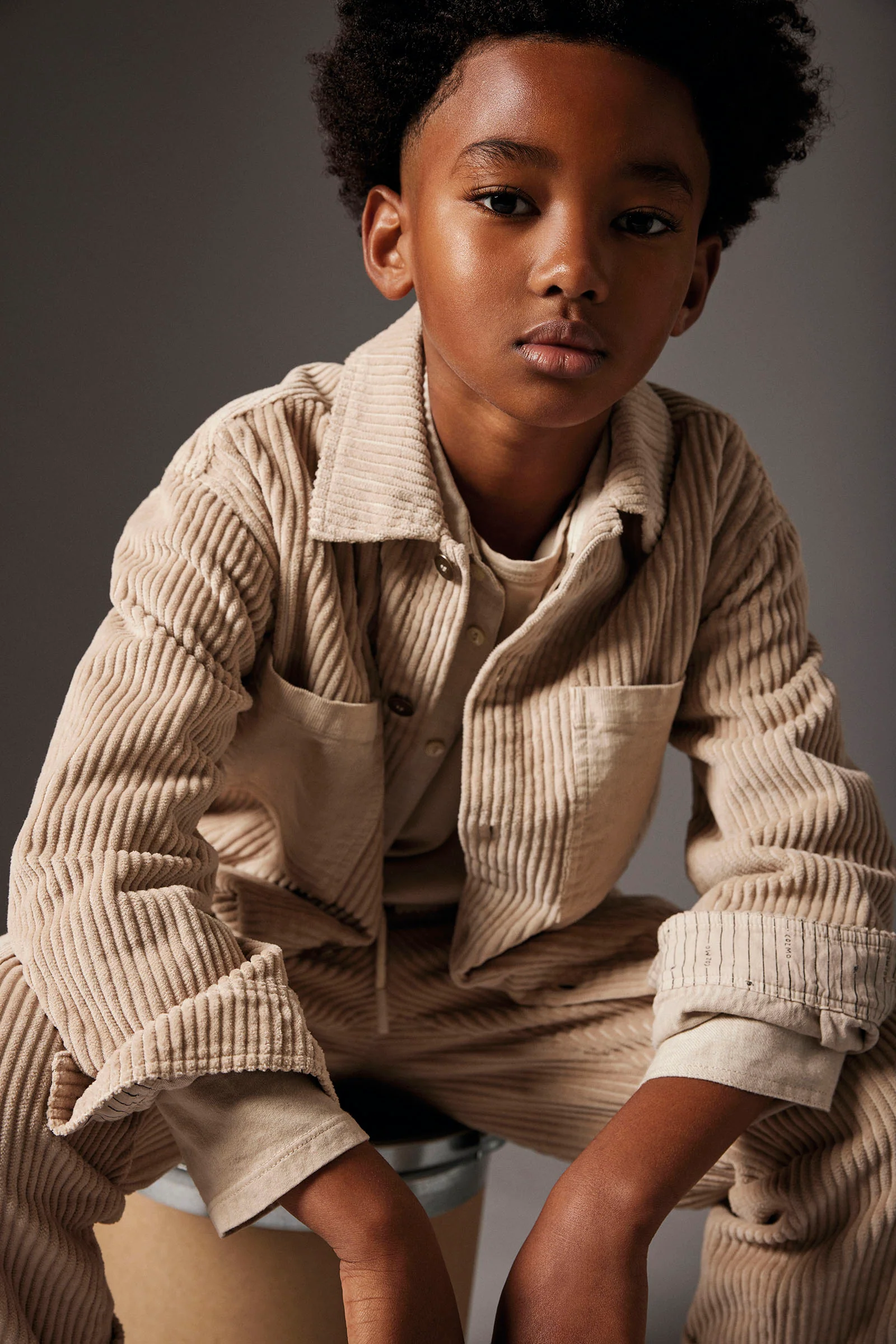 Organic Cotton Wide Corduroy Shirt - Dakar