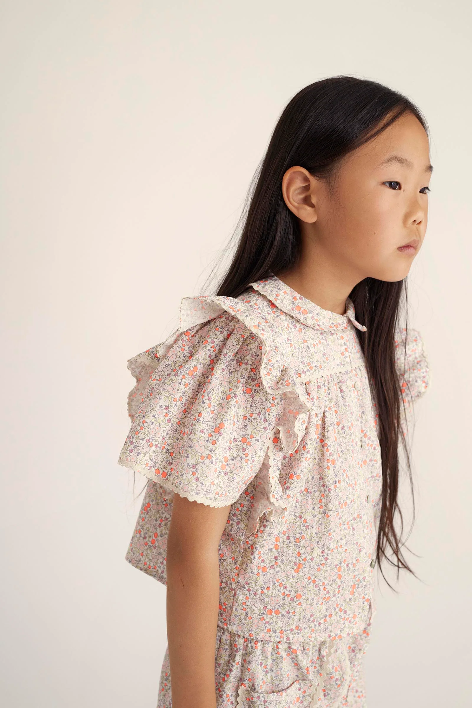 ORGANIC FLORAL BLOUSE - ADA - Image 3