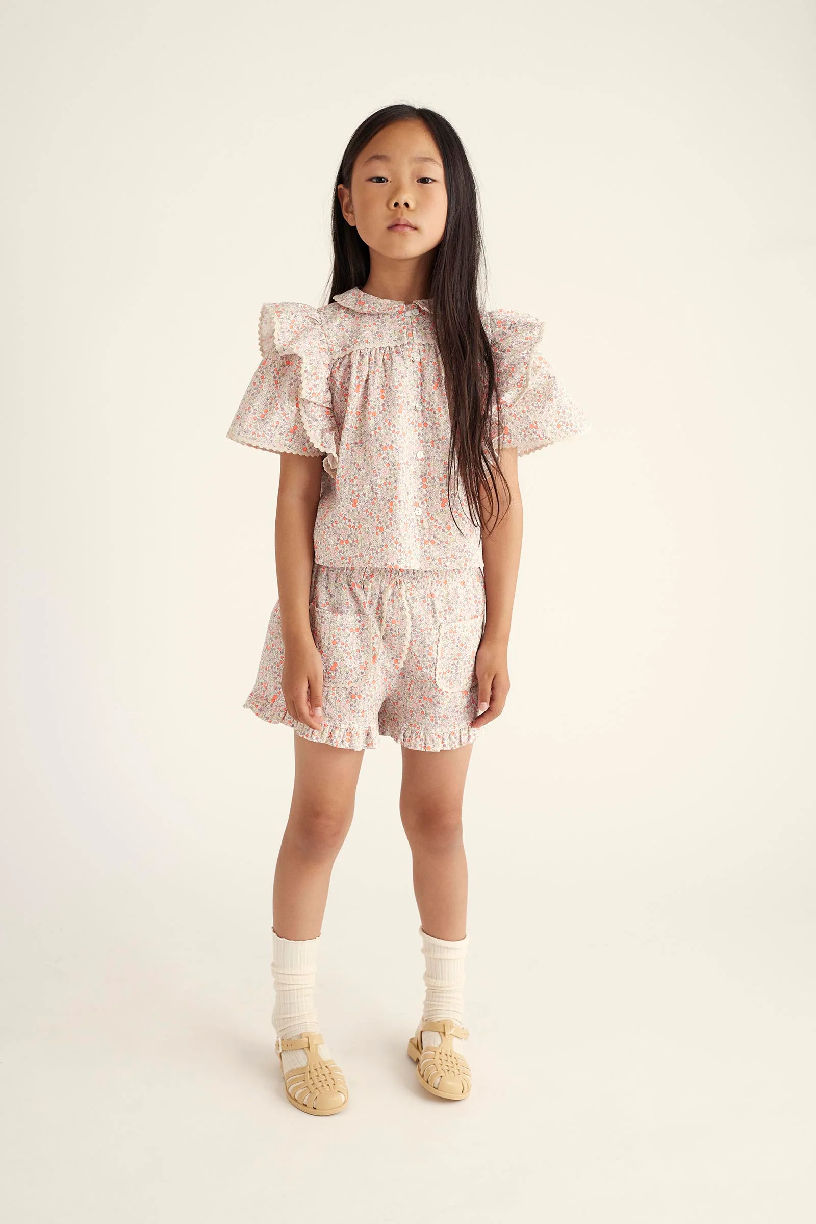 ORGANIC FLORAL SHORTS - LINA - Image 7