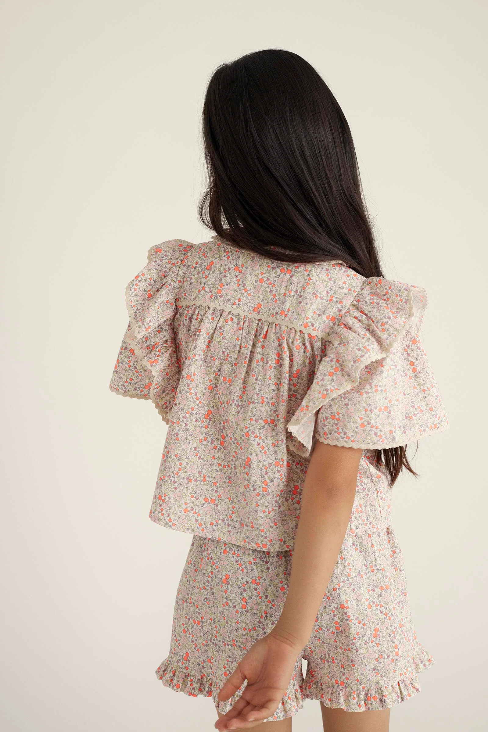 ORGANIC FLORAL SHORTS - LINA - Image 4