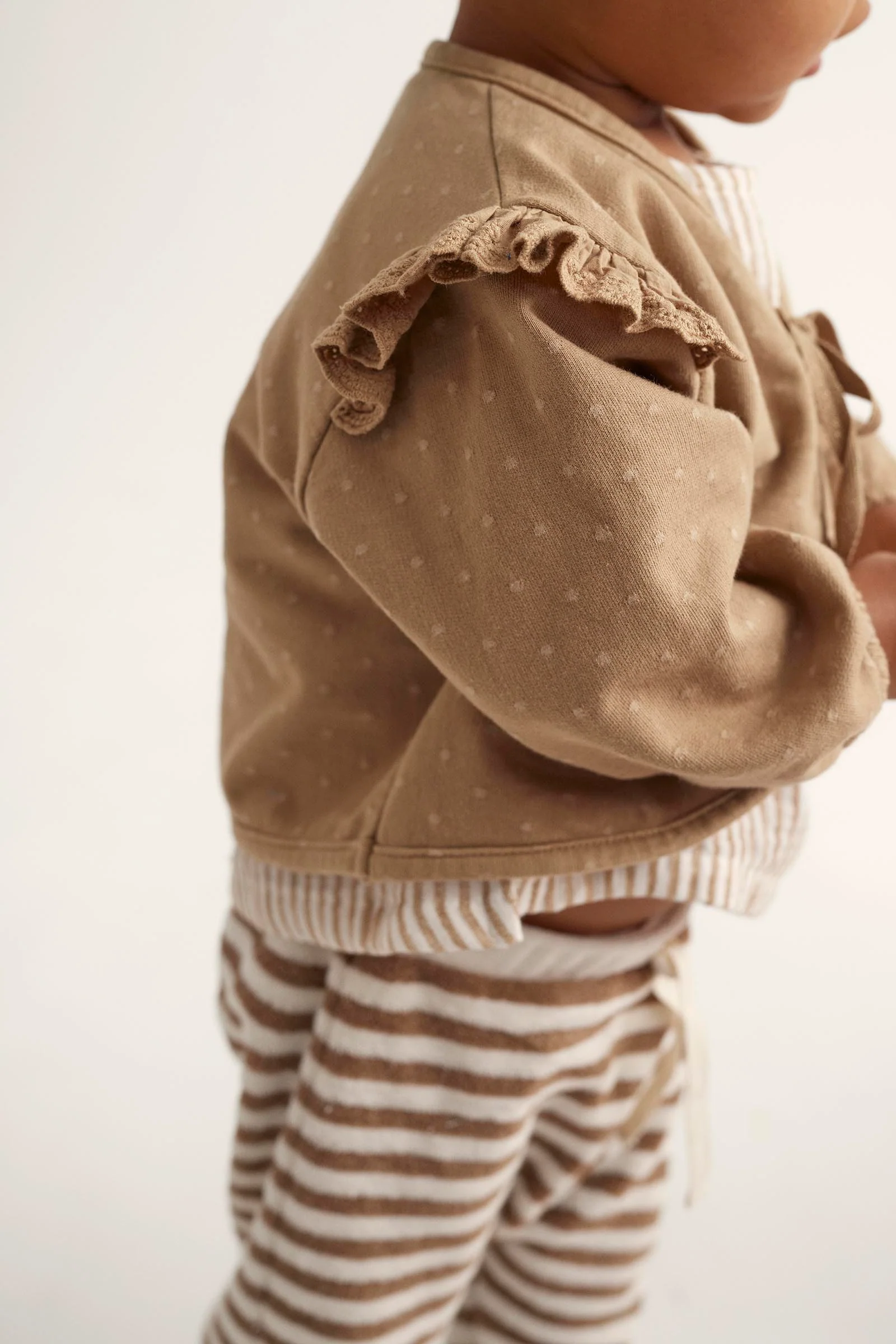 ORGANIC JACQUARD BABY CARDIGAN - OLIVIA - Image 3
