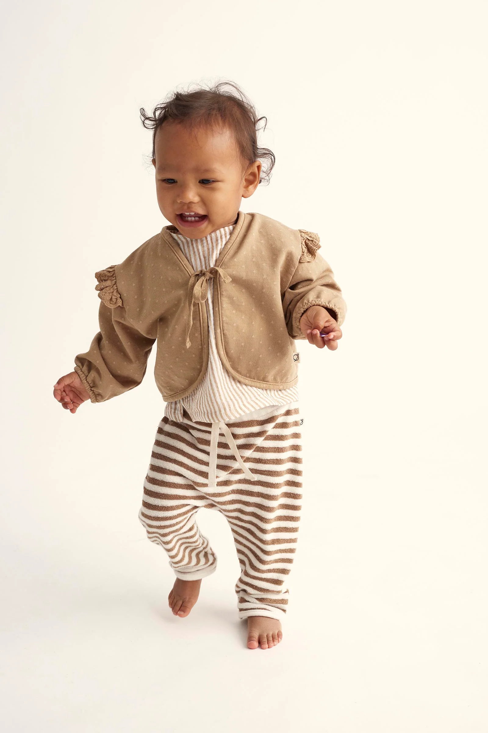 ORGANIC JACQUARD BABY CARDIGAN - OLIVIA - Image 5