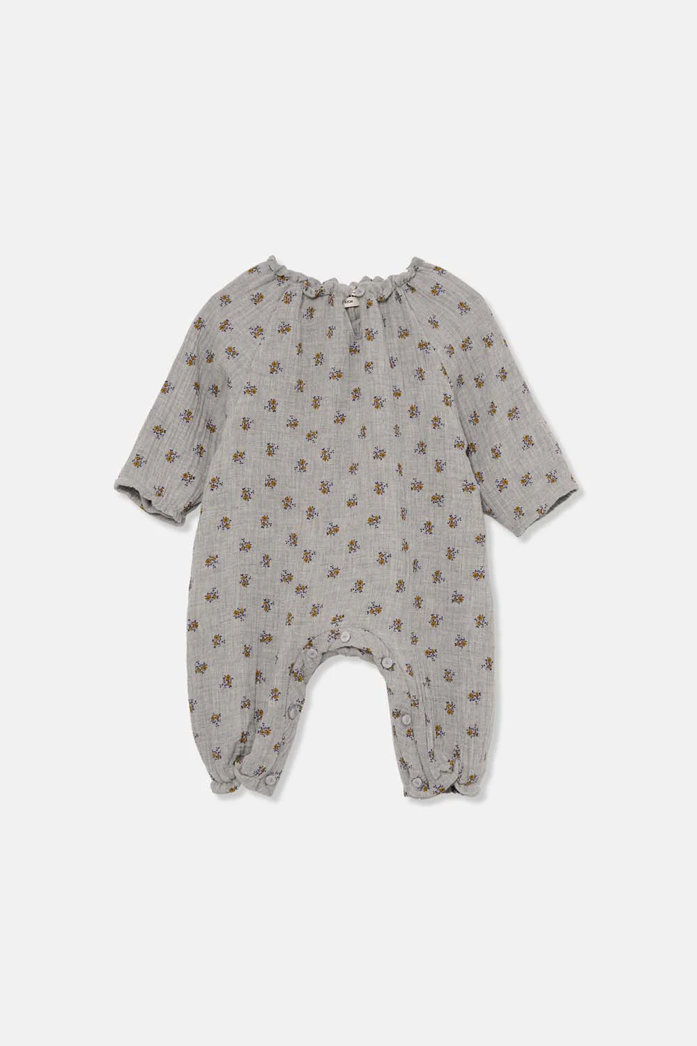 ORGANIC FLORAL NEWBORN JUMPSUIT - Image 3