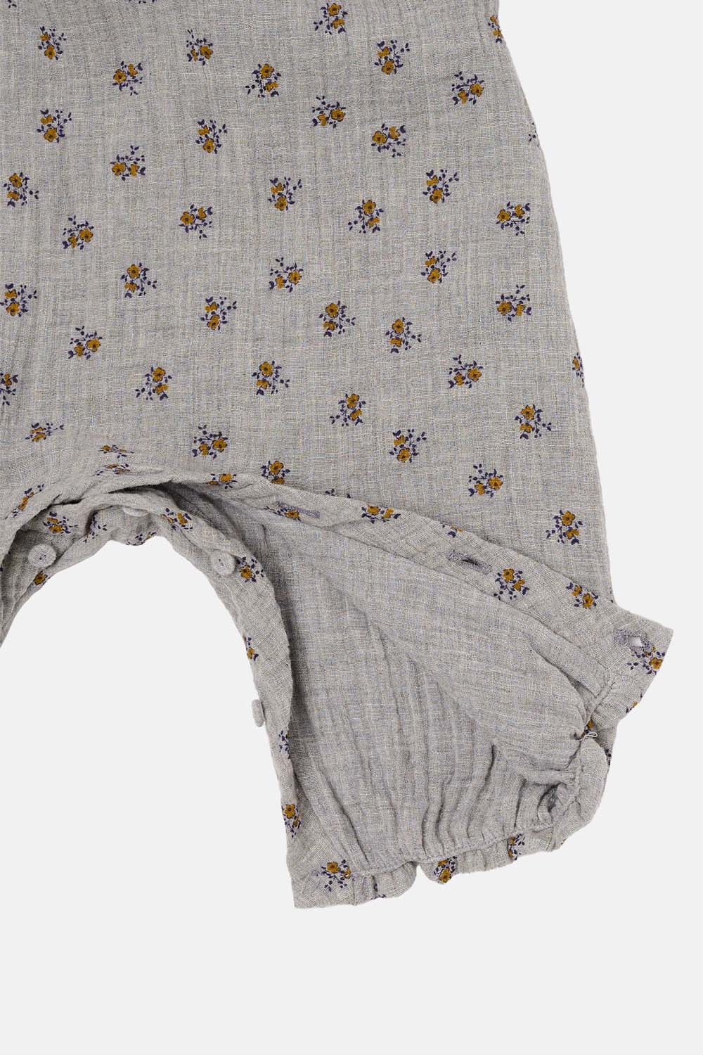 ORGANIC FLORAL NEWBORN JUMPSUIT - Image 4
